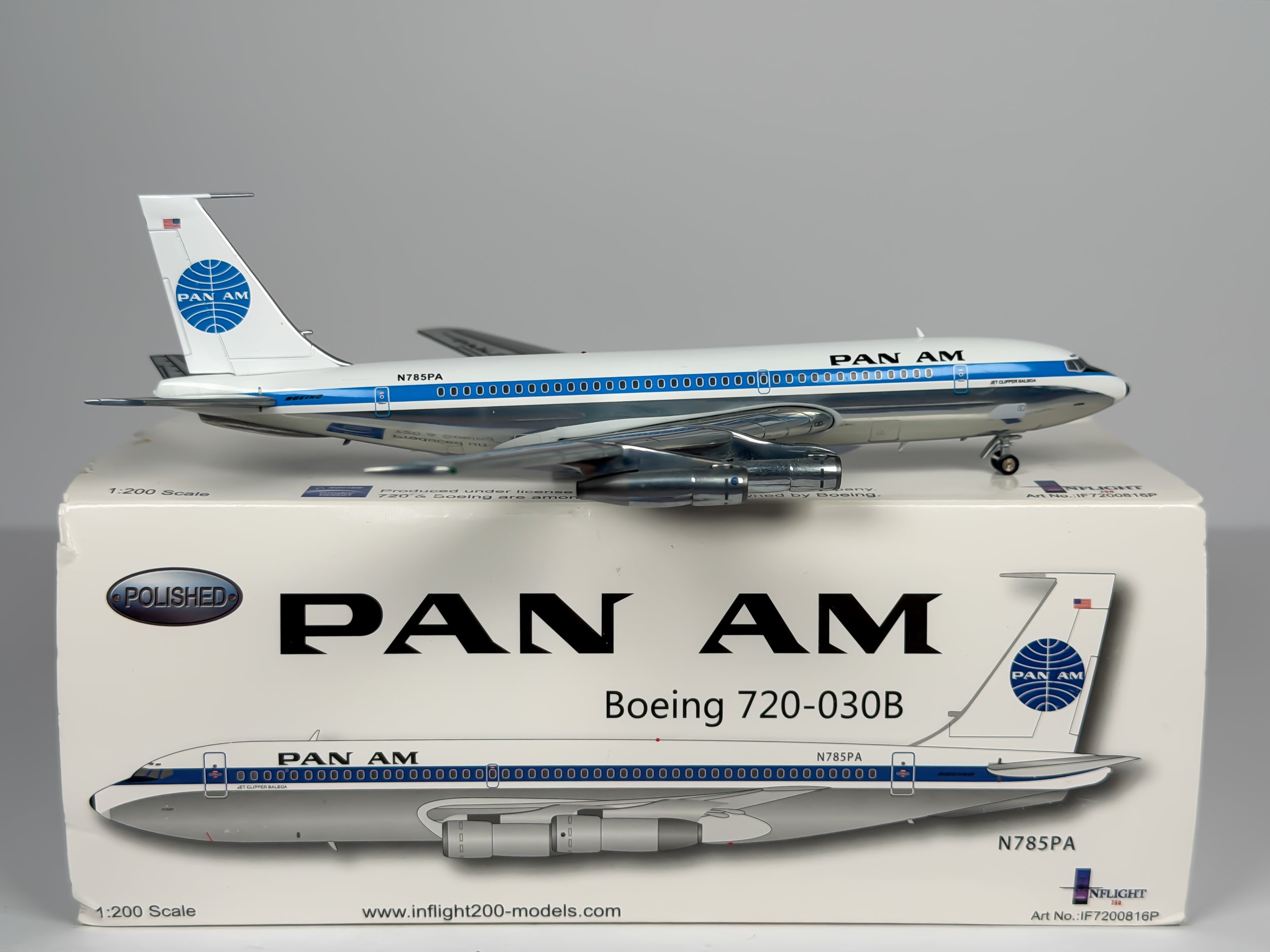 Pan American Boeing 720 1:200 Inflight200 N785PA (IF7200816P)