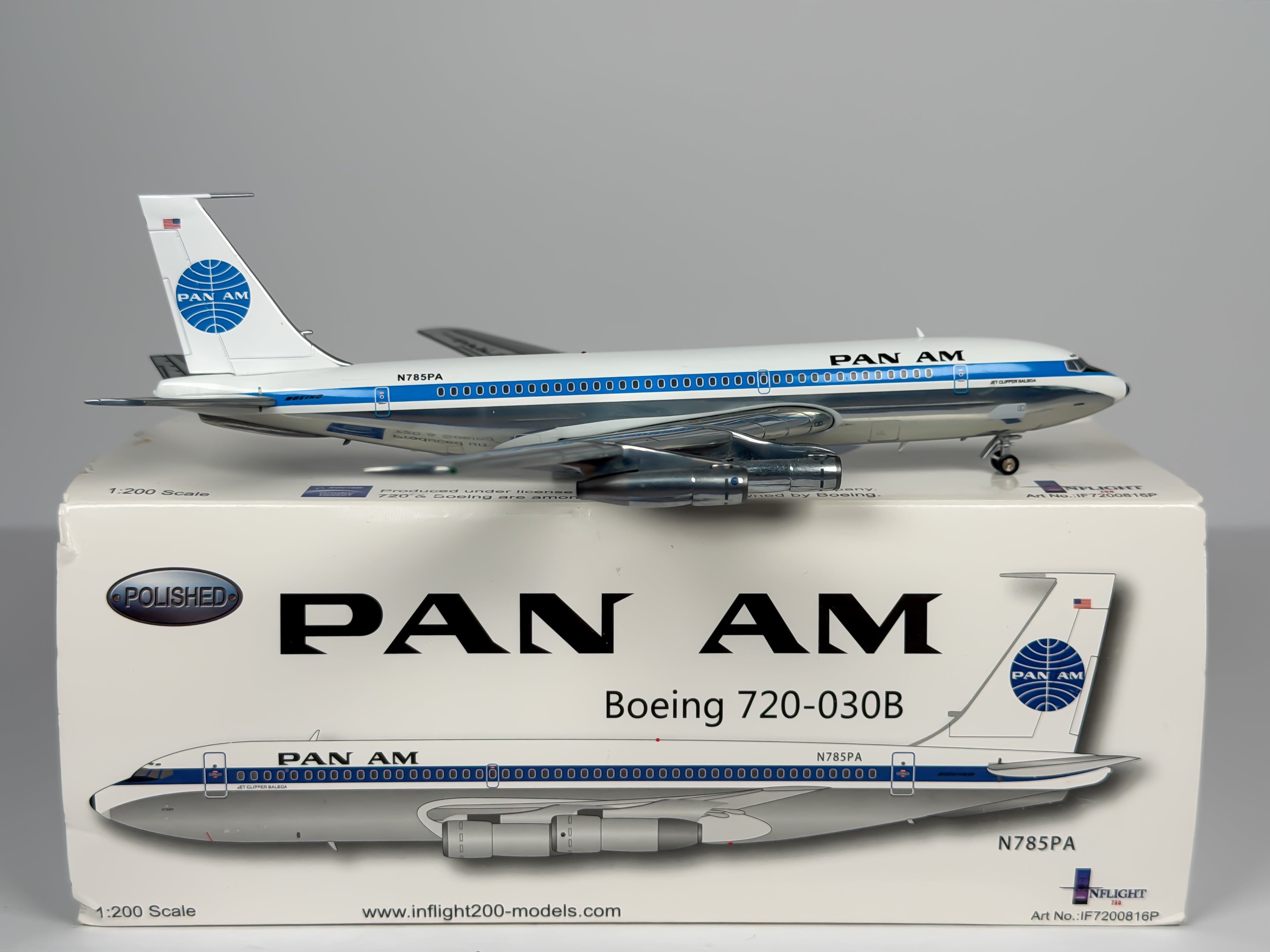 Pan American Boeing 720 1:200 Inflight200 N785PA (IF7200816P)