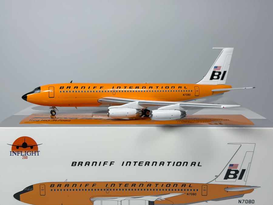 Braniff International Boeing 720 1:200 Inflight200 N7080 (IF720BN0925)