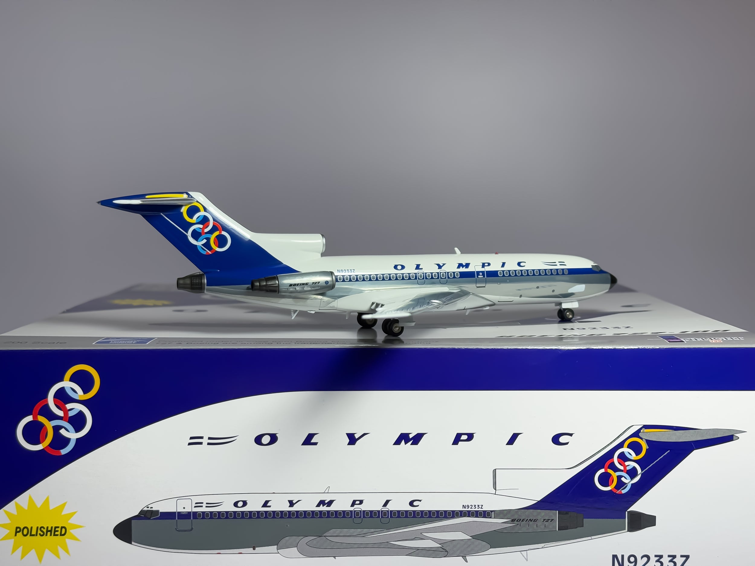 Olympic Airways Boeing 727-100 1:200 Inflight200 N9233Z (IF7210212P)