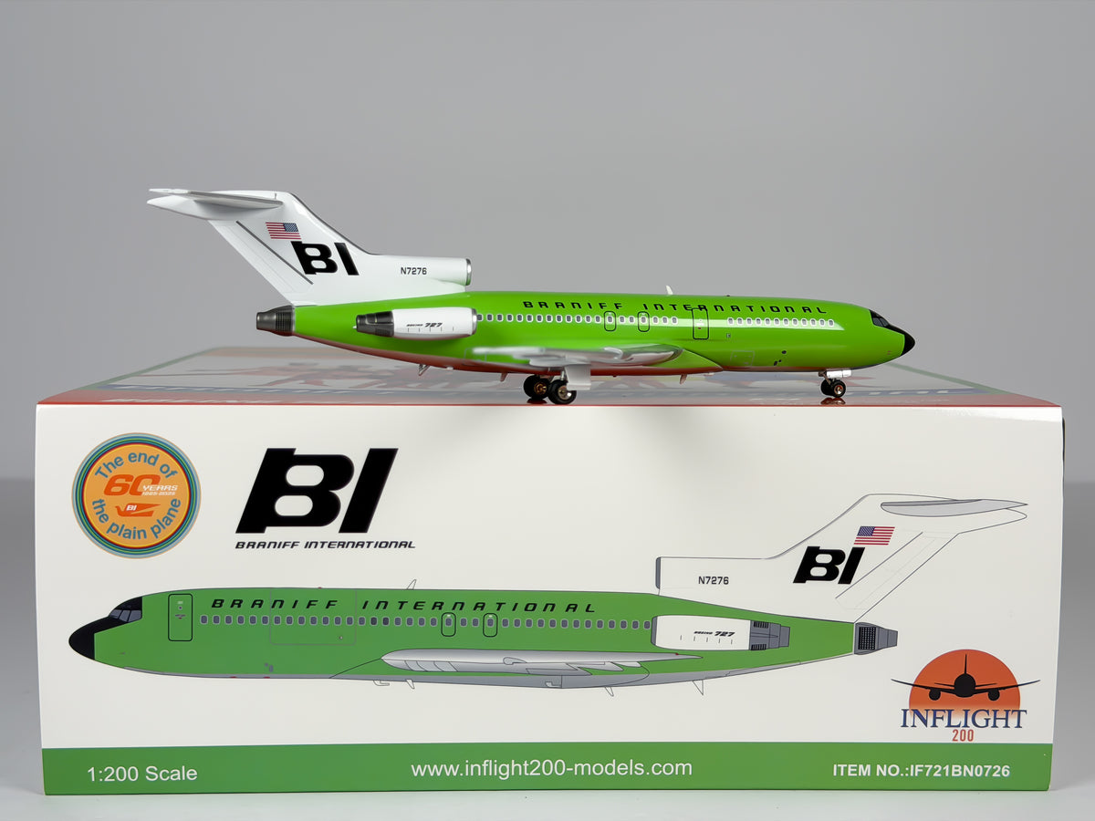 Braniff International Boeing 727-100 1:200 Inflight200 N7276 (IF721BN0726)