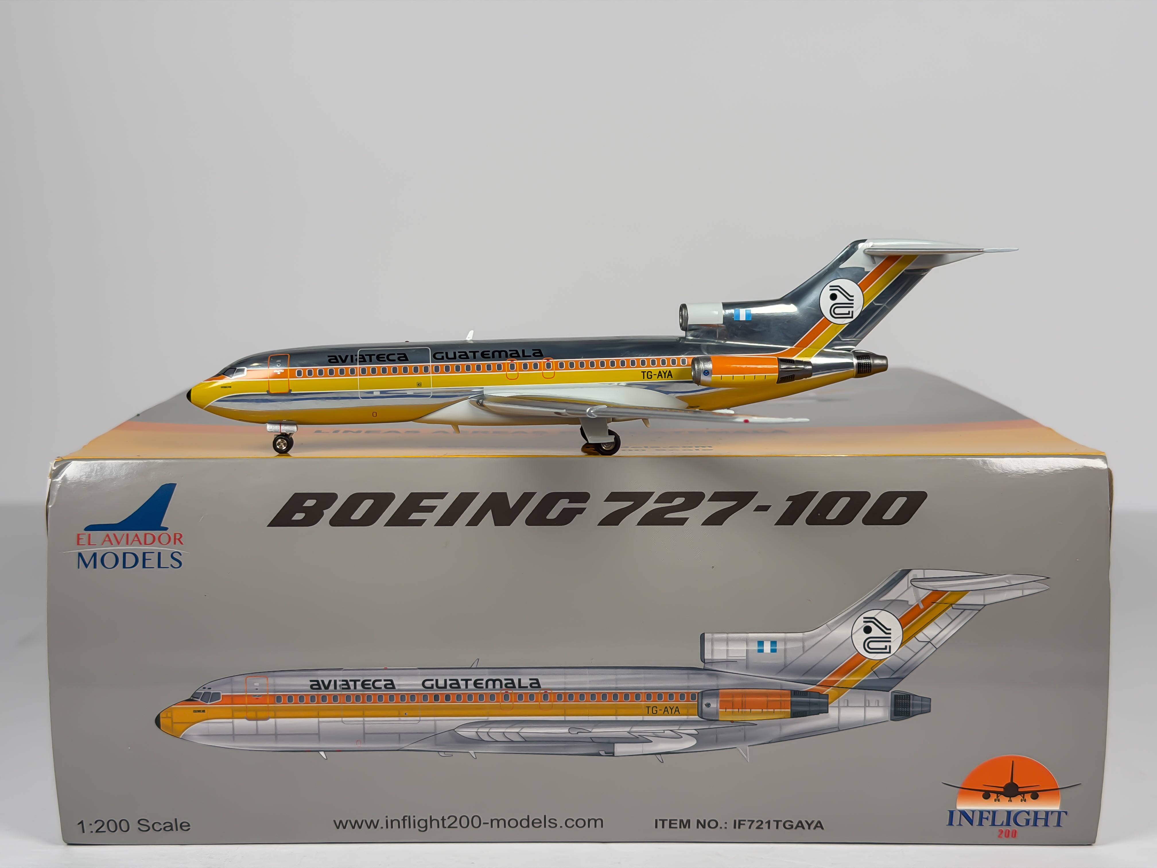 Aviateca Boeing 727-100 1:200 Inflight200 TG-AYA (IF721TGAYA)