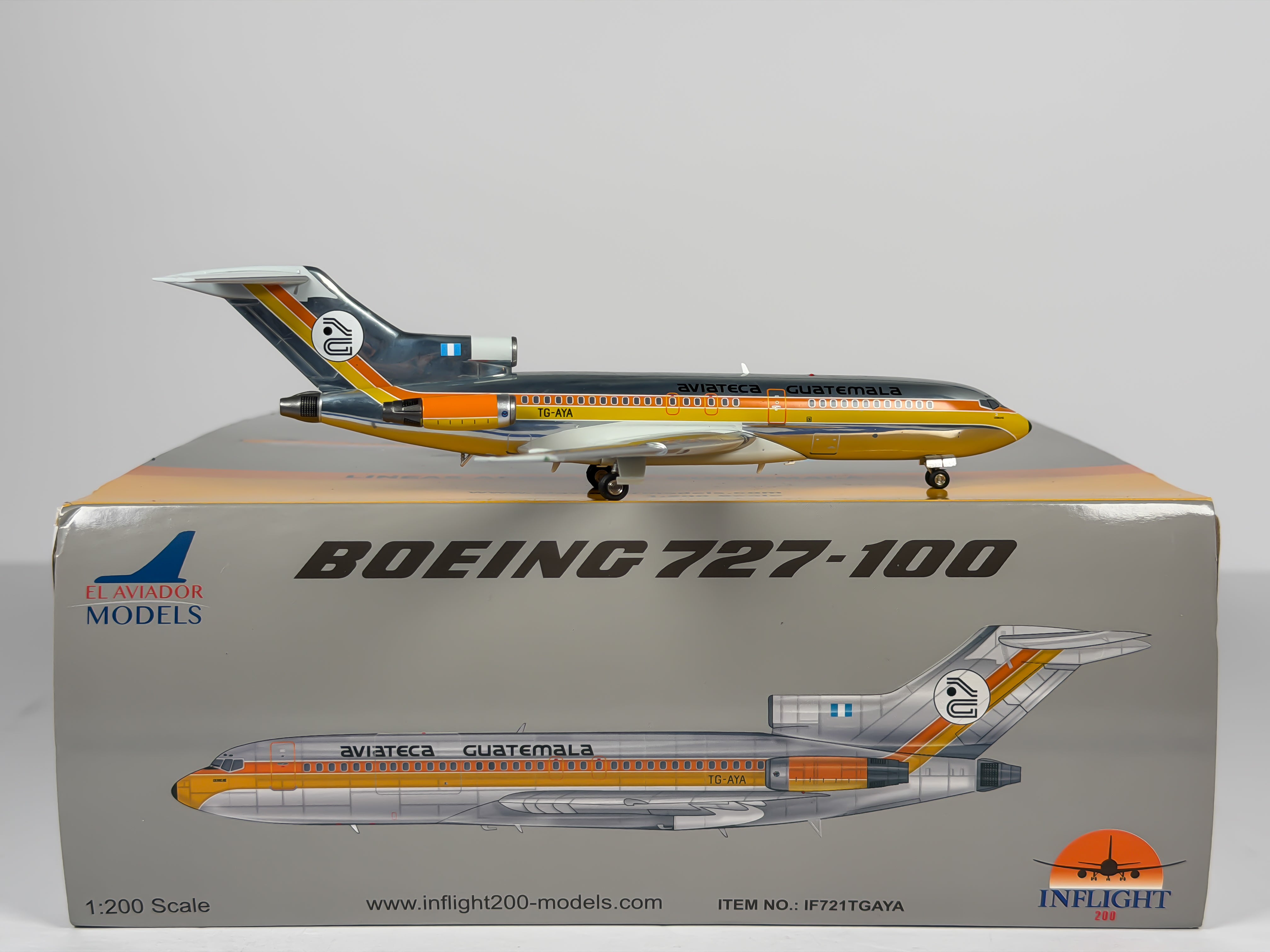 Aviateca Boeing 727-100 1:200 Inflight200 TG-AYA (IF721TGAYA)