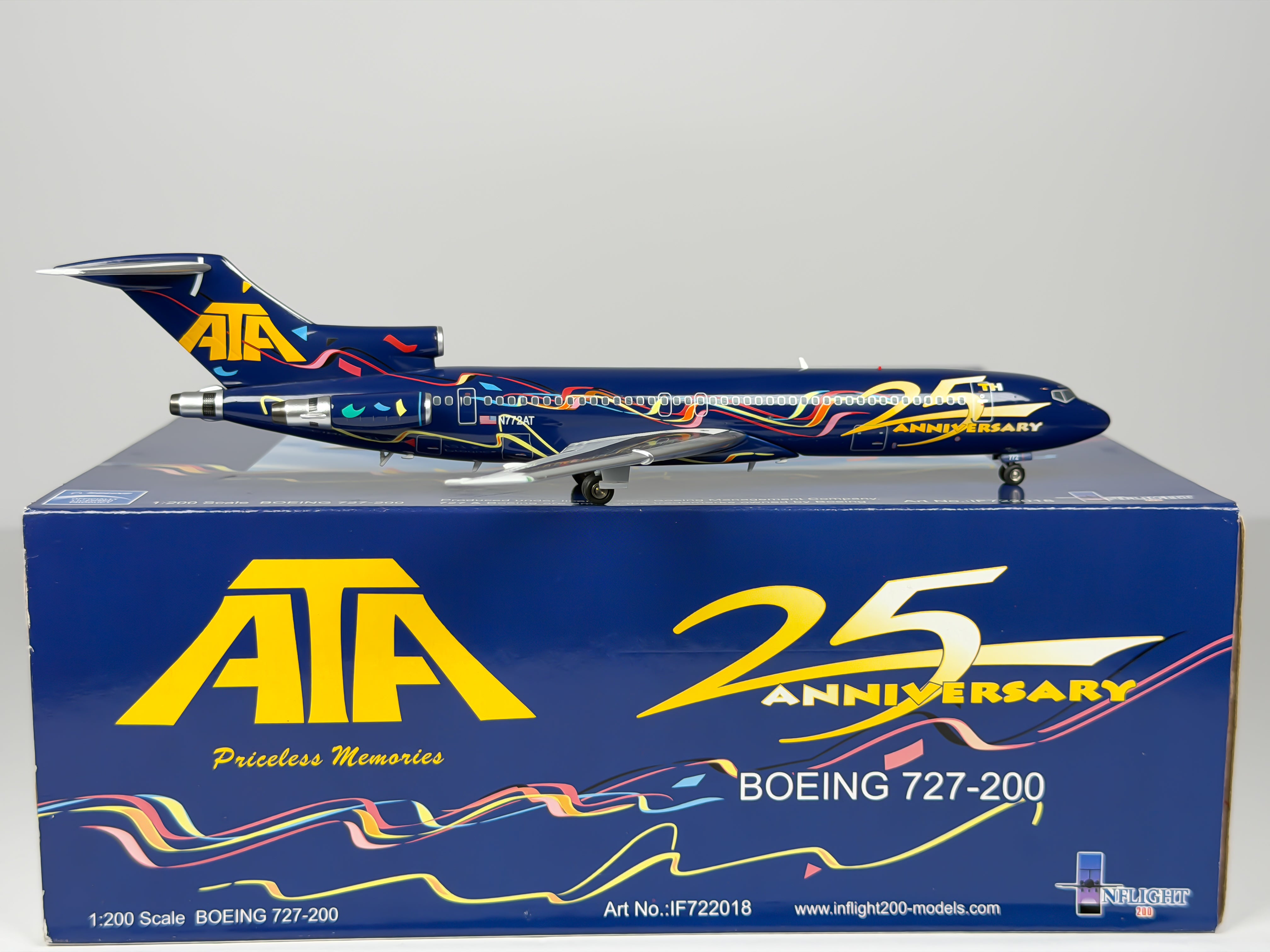 American Trans Air (ATA) Boeing 727-200 1:200 Inflight200 N772AT (IF722018)