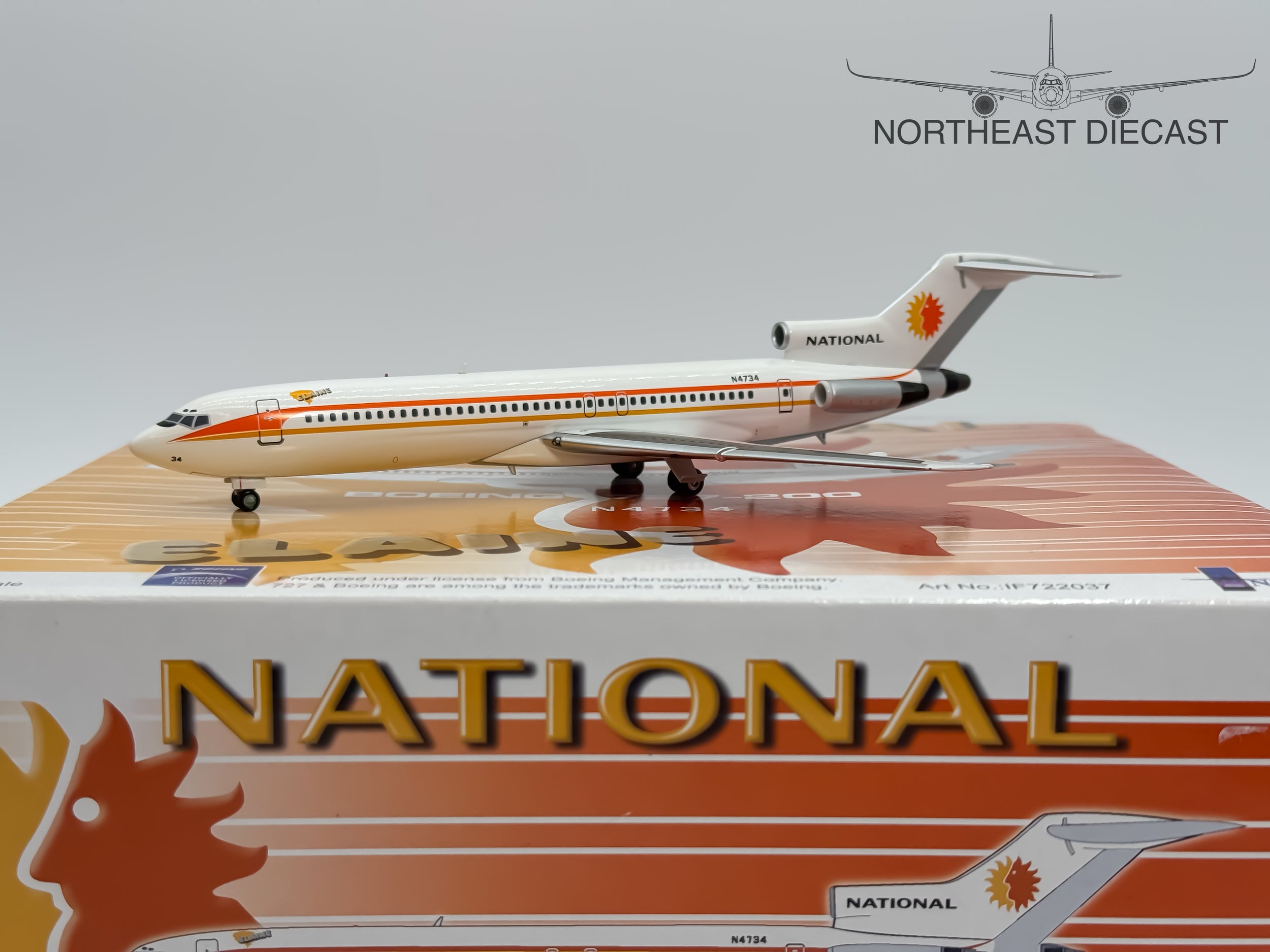 National Airlines Boeing 727-200 1:200 Inflight200 N4734 (IF722037)