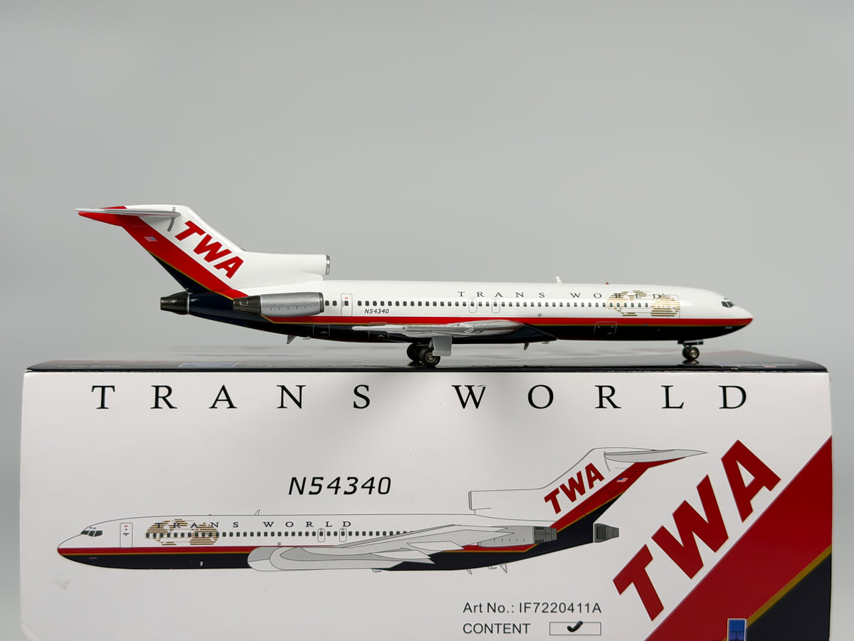 Trans World Airlines (TWA) Boeing 727-200 1:200 InFlight200 N54340 (IF7220411A)