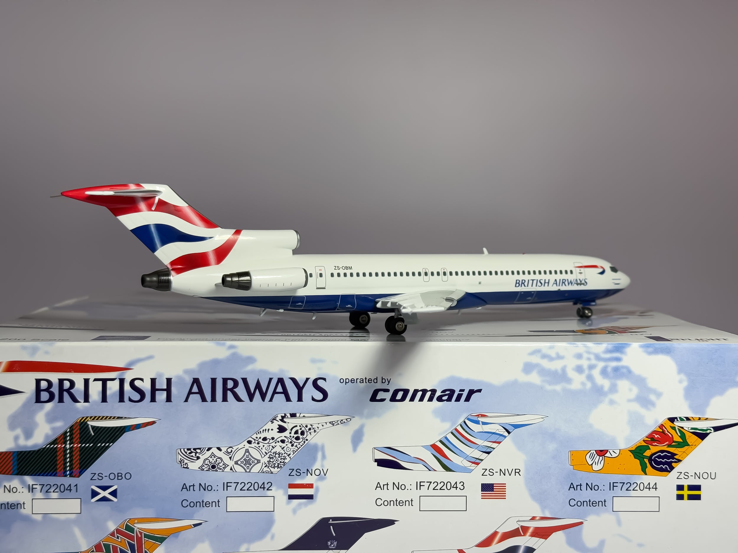 British Airways Boeing 727-200 1:200 Inflight200 ZS-OBM (IF722047)