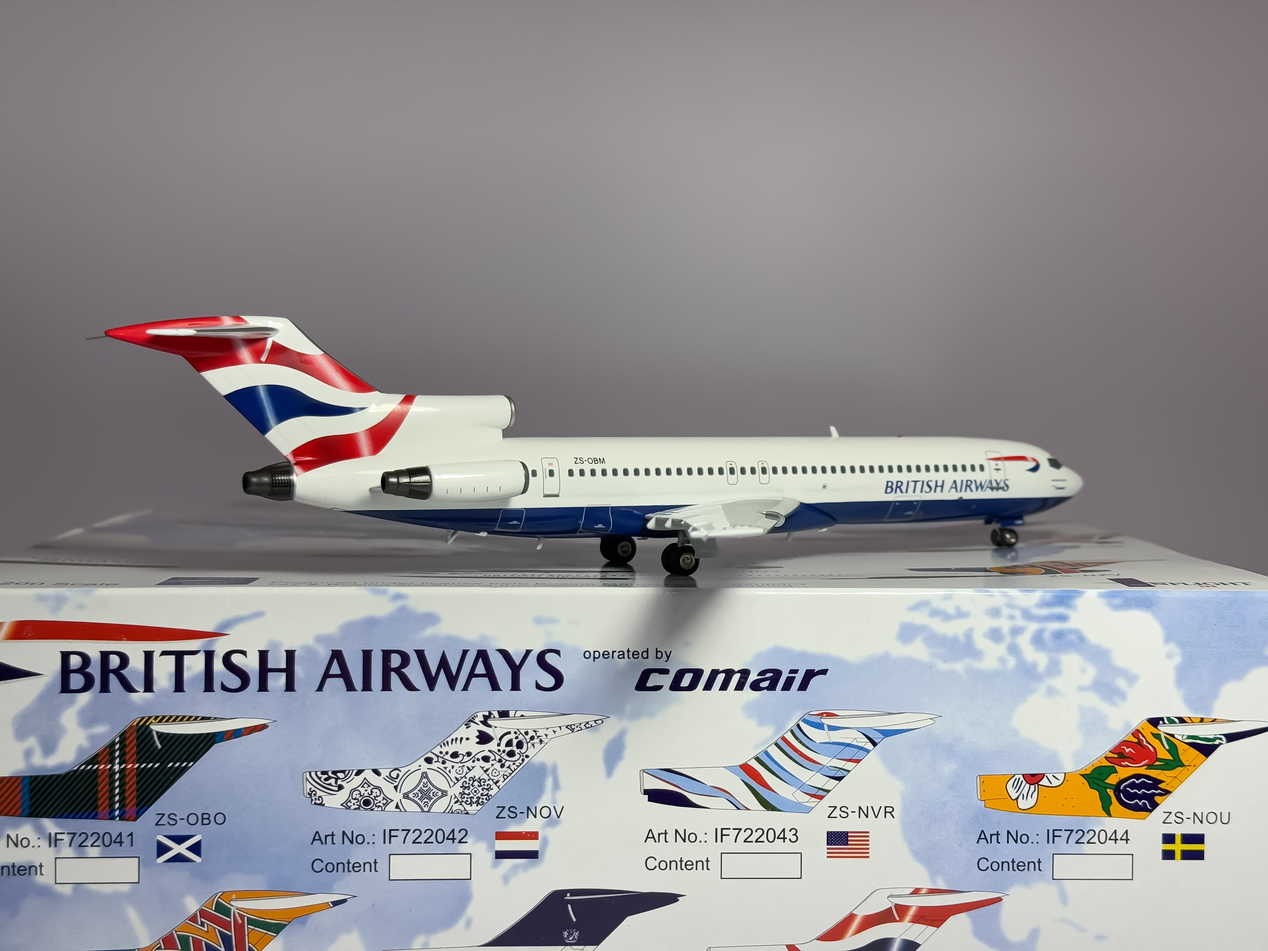 British Airways Boeing 727-200 1:200 Inflight200 ZS-OBM (IF722047)