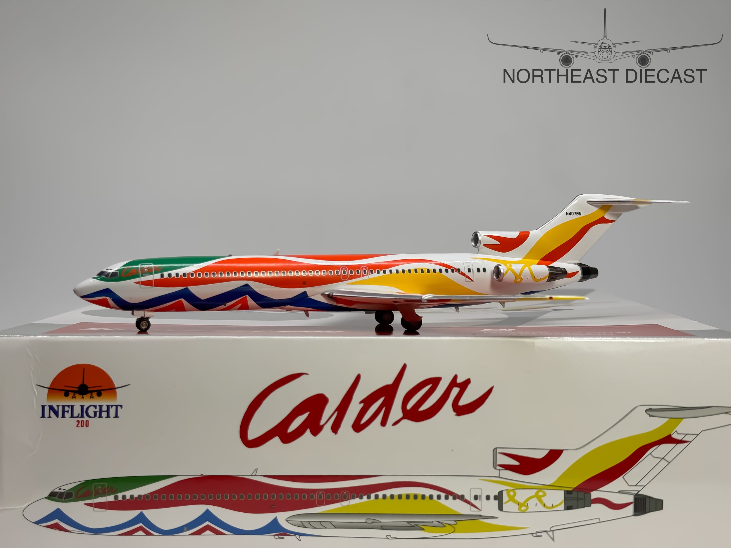 Braniff Boeing 727-200 1:200 Inflight200 N407BN (IF722BN0924)