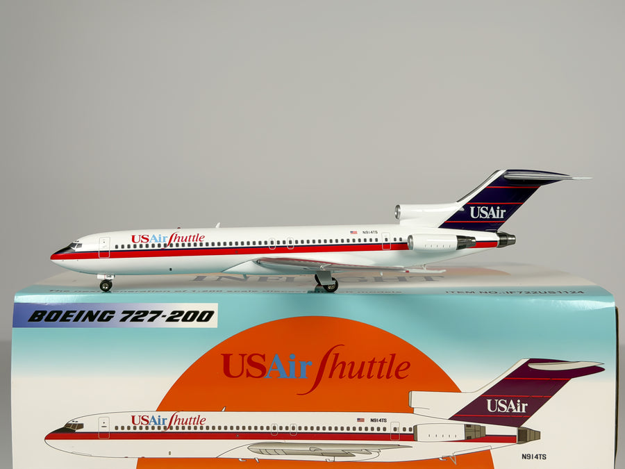 USAir Shuttle Boeing 727-200 1:200 Inflight200 N914TS (IF722US1124)