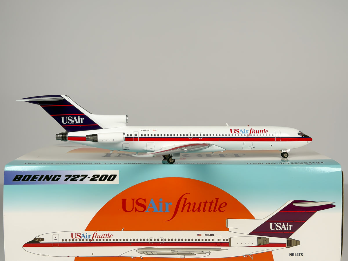 USAir Shuttle Boeing 727-200 1:200 Inflight200 N914TS (IF722US1124)