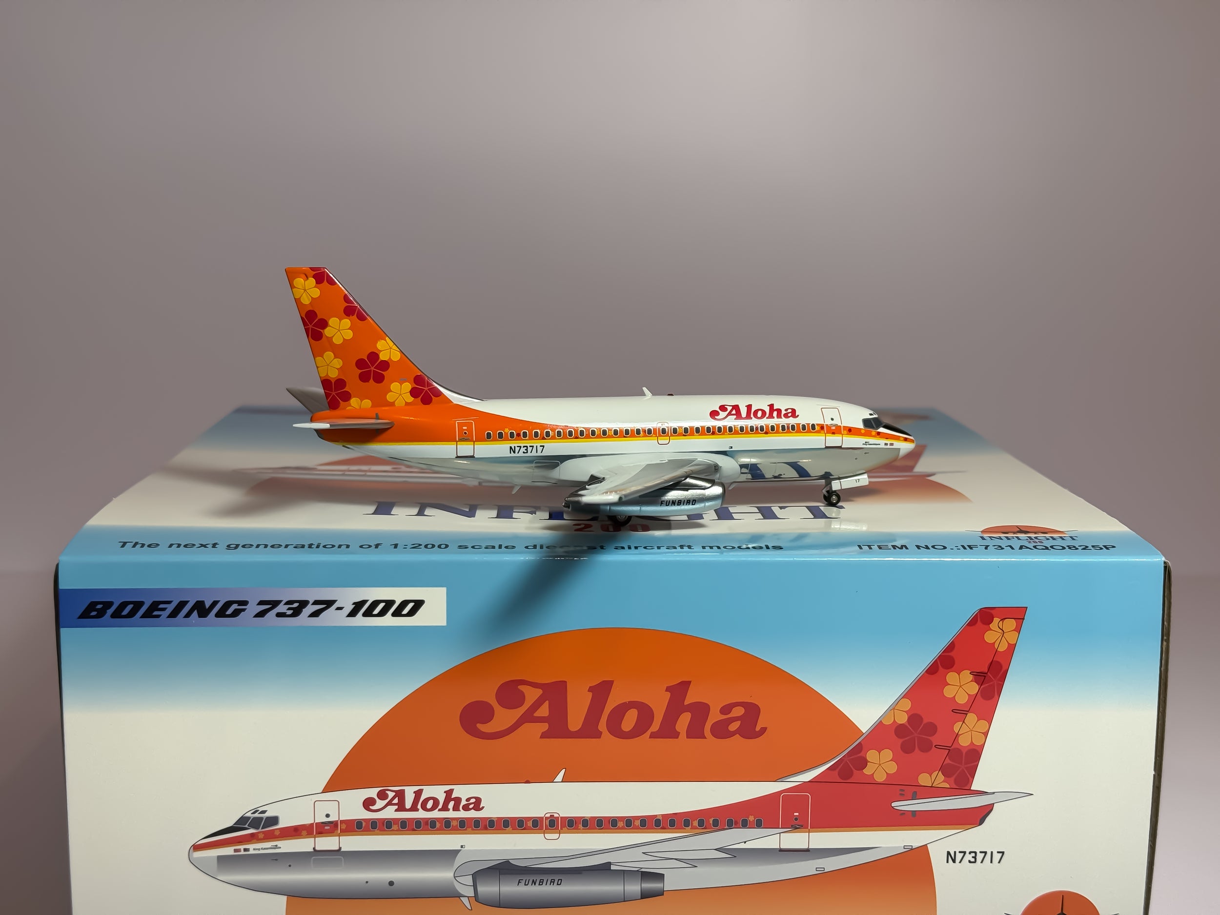 Aloha Airlines Boeing 737-100 1:200 Inflight200 N73717 (IF731AQO825P)