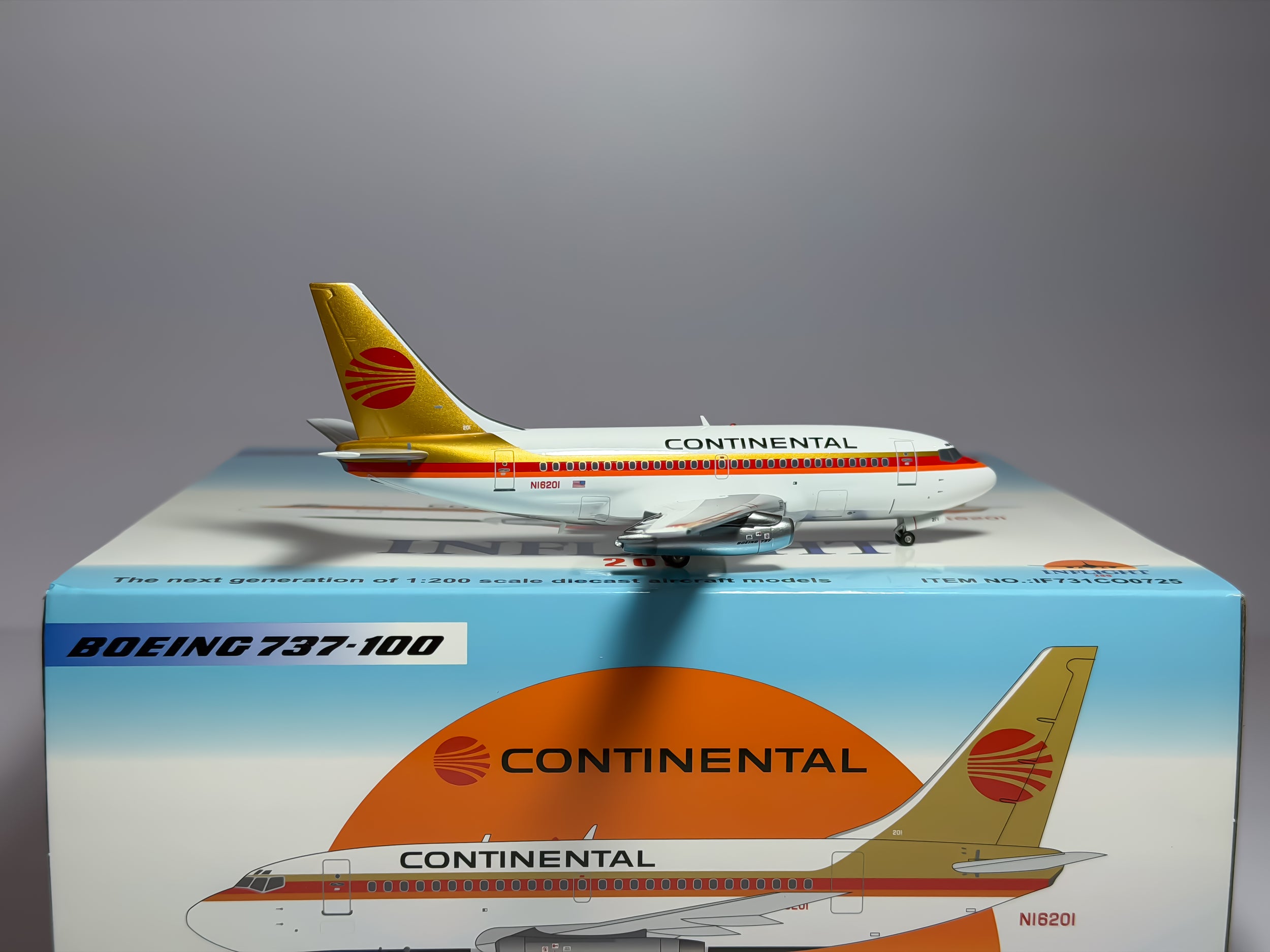 Continental Airlines Boeing 737-100 1:200 Inflight200 N16201 (IF731CO0725)