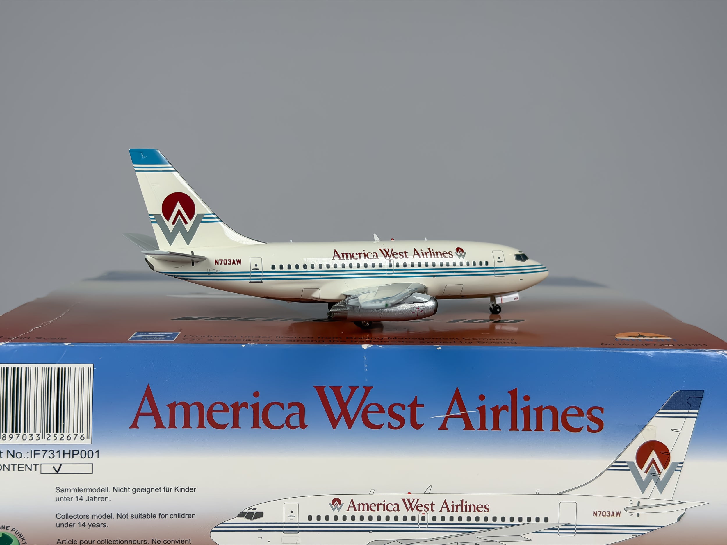 America West Boeing 737-100 1:200 Inflight200 N703AW (IF731HP001)
