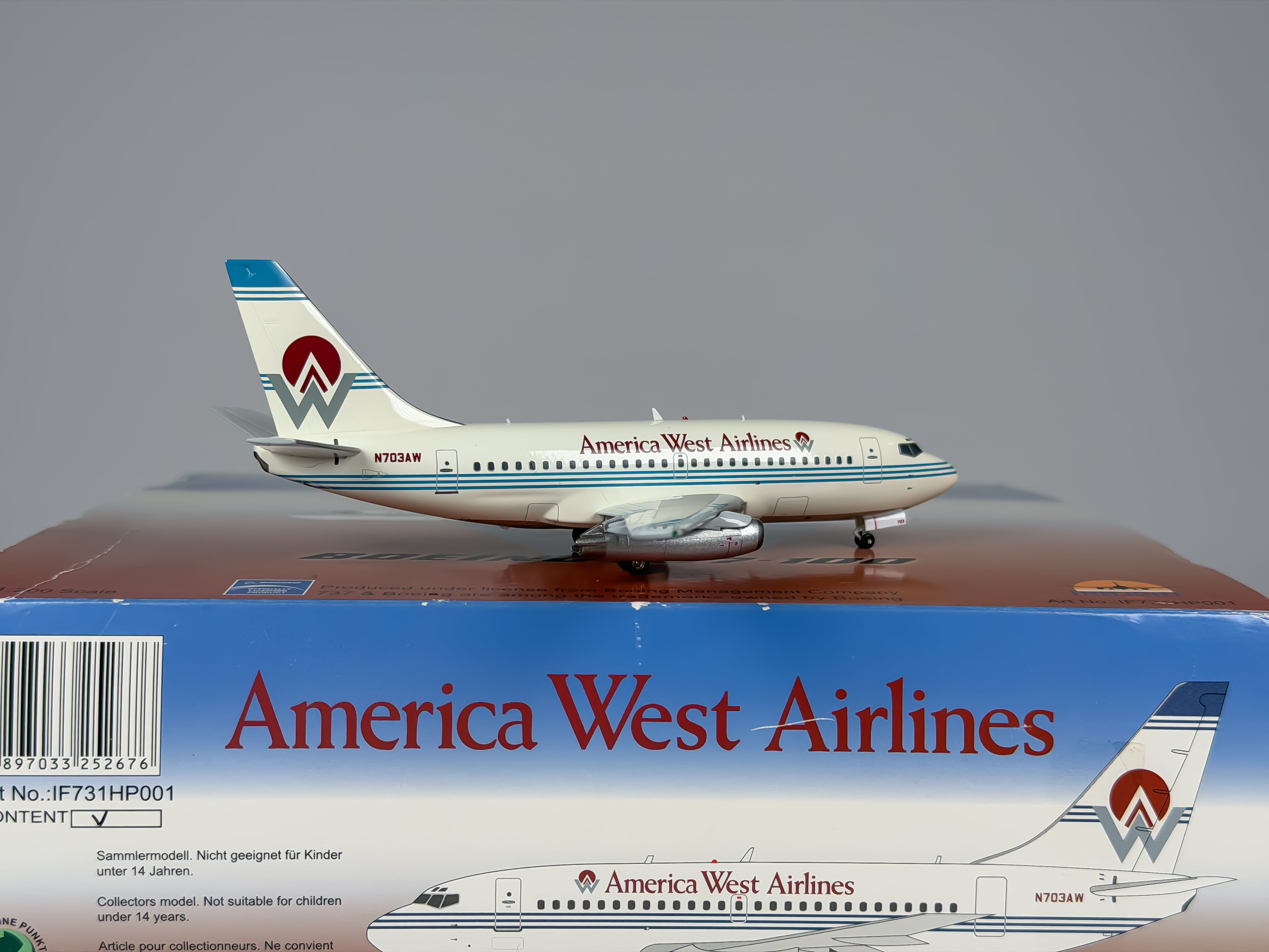 America West Boeing 737-100 1:200 Inflight200 N703AW (IF731HP001)