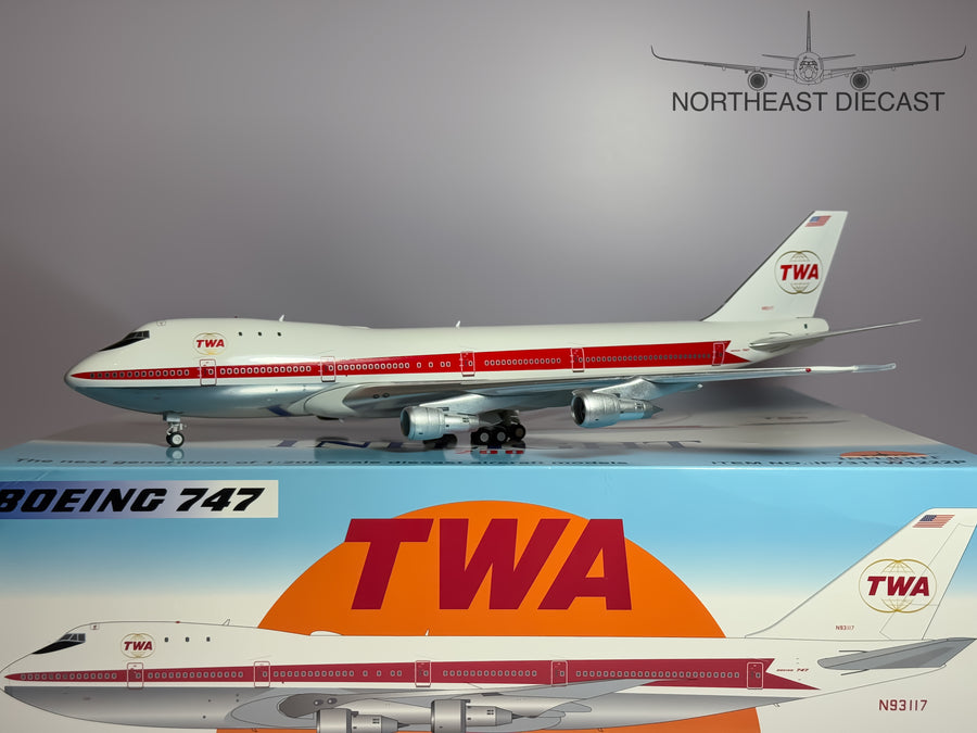 TWA Trans World Airlines Boeing 747-100 1:200 Inflight200 N93117 (IF731TW1222P)