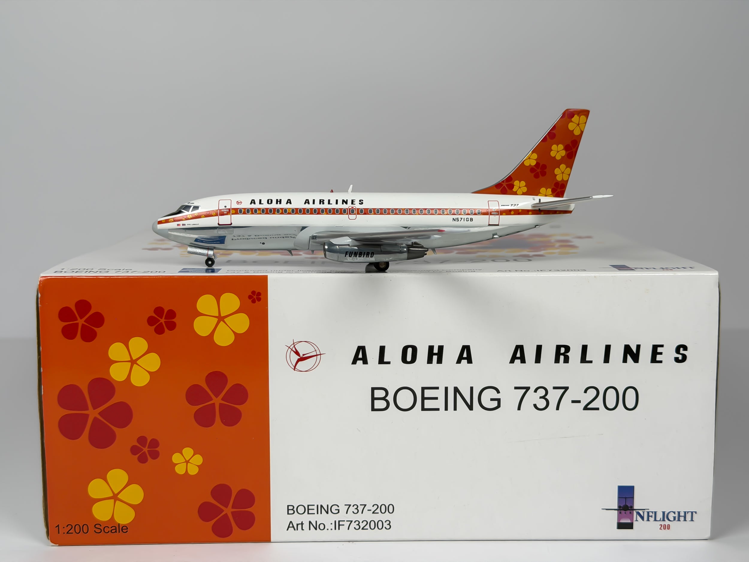 Aloha Airlines Boeing 737-200 1:200 Inflight200 N571GB (IF732003)