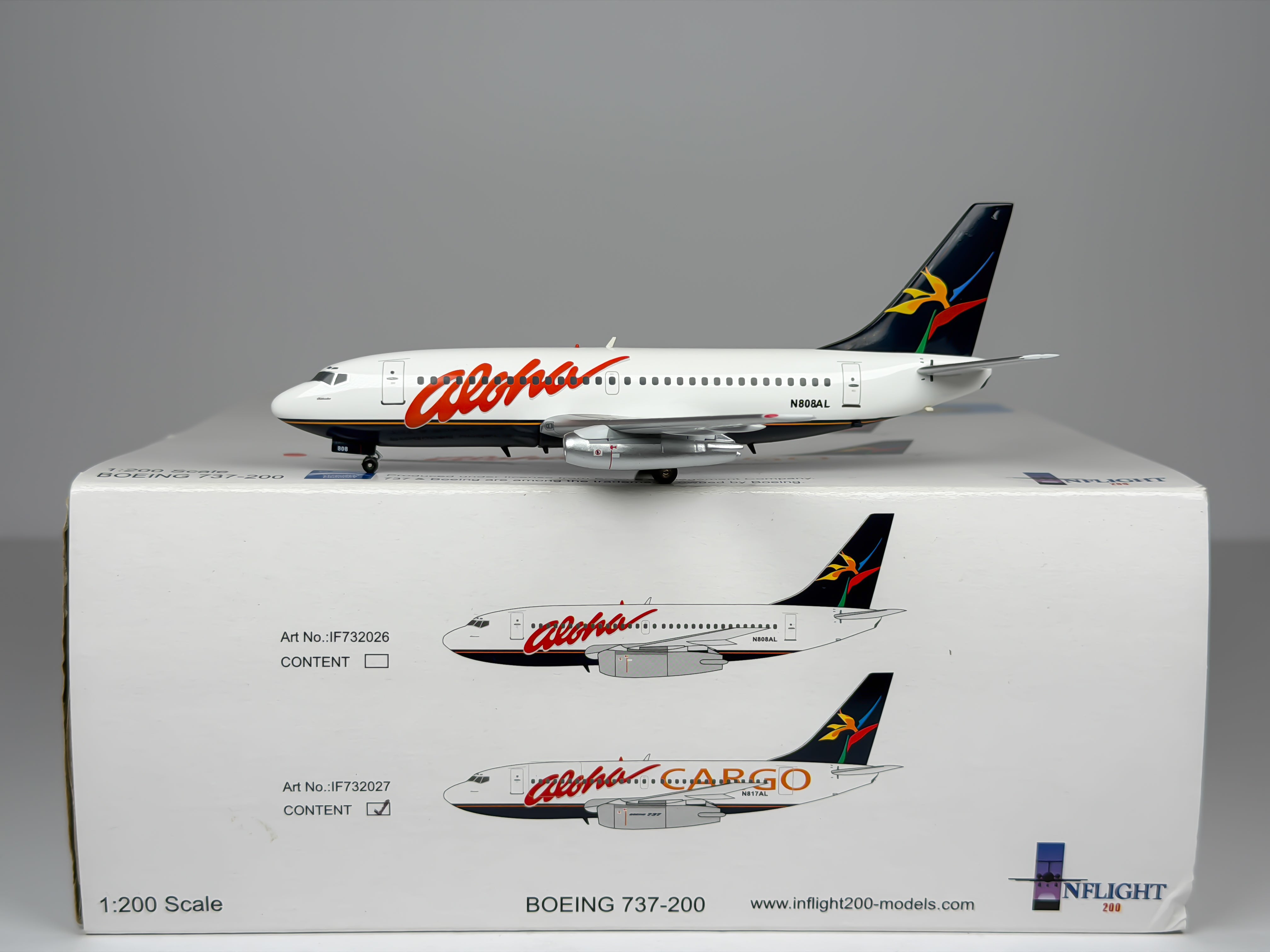 Aloha Airlines Boeing 737-200 1:200 Inflight200 N808AL (IF732026)