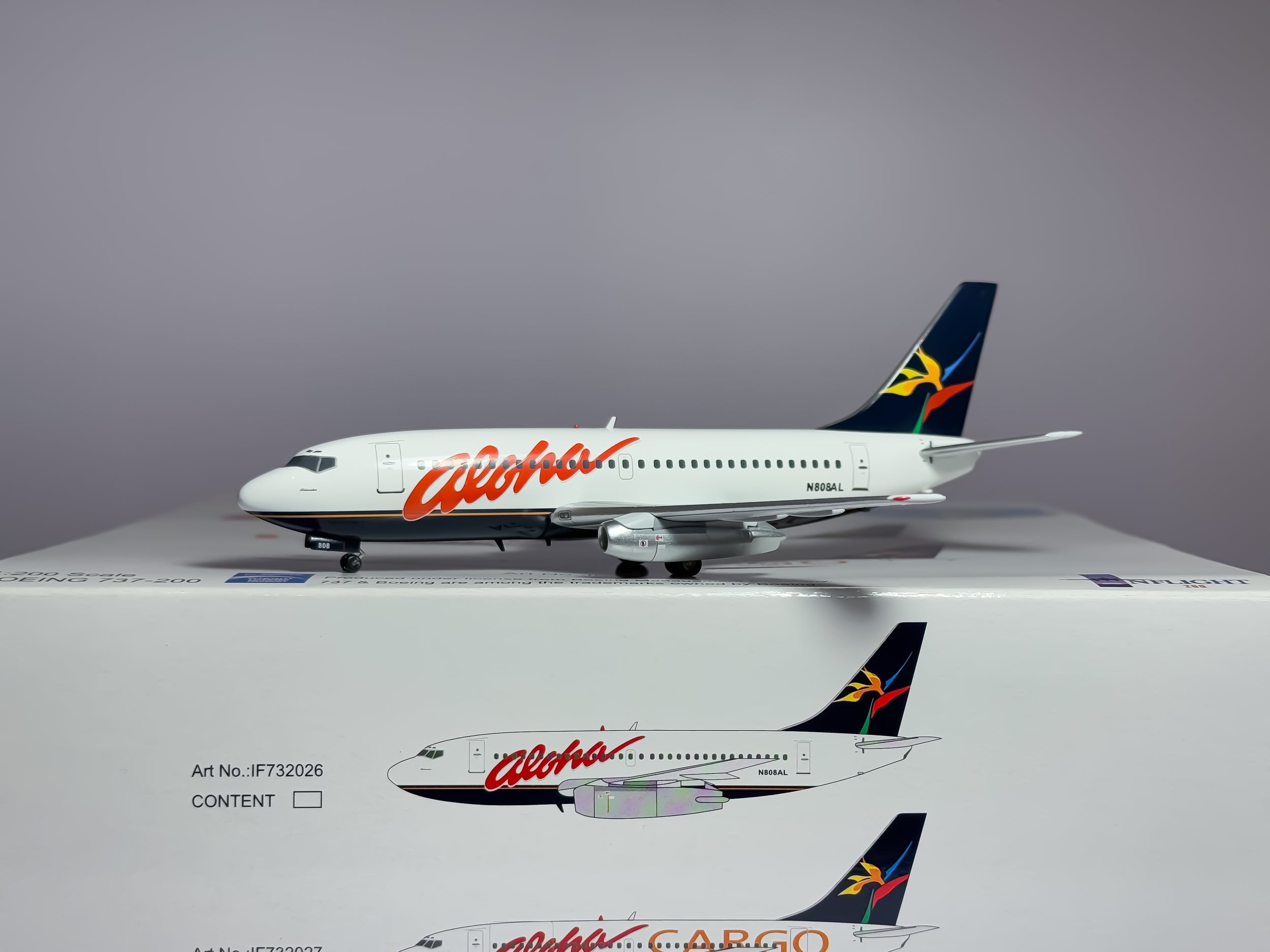 Aloha Airlines Boeing 737-200 1:200 Inflight200 N808AL (IF732026)