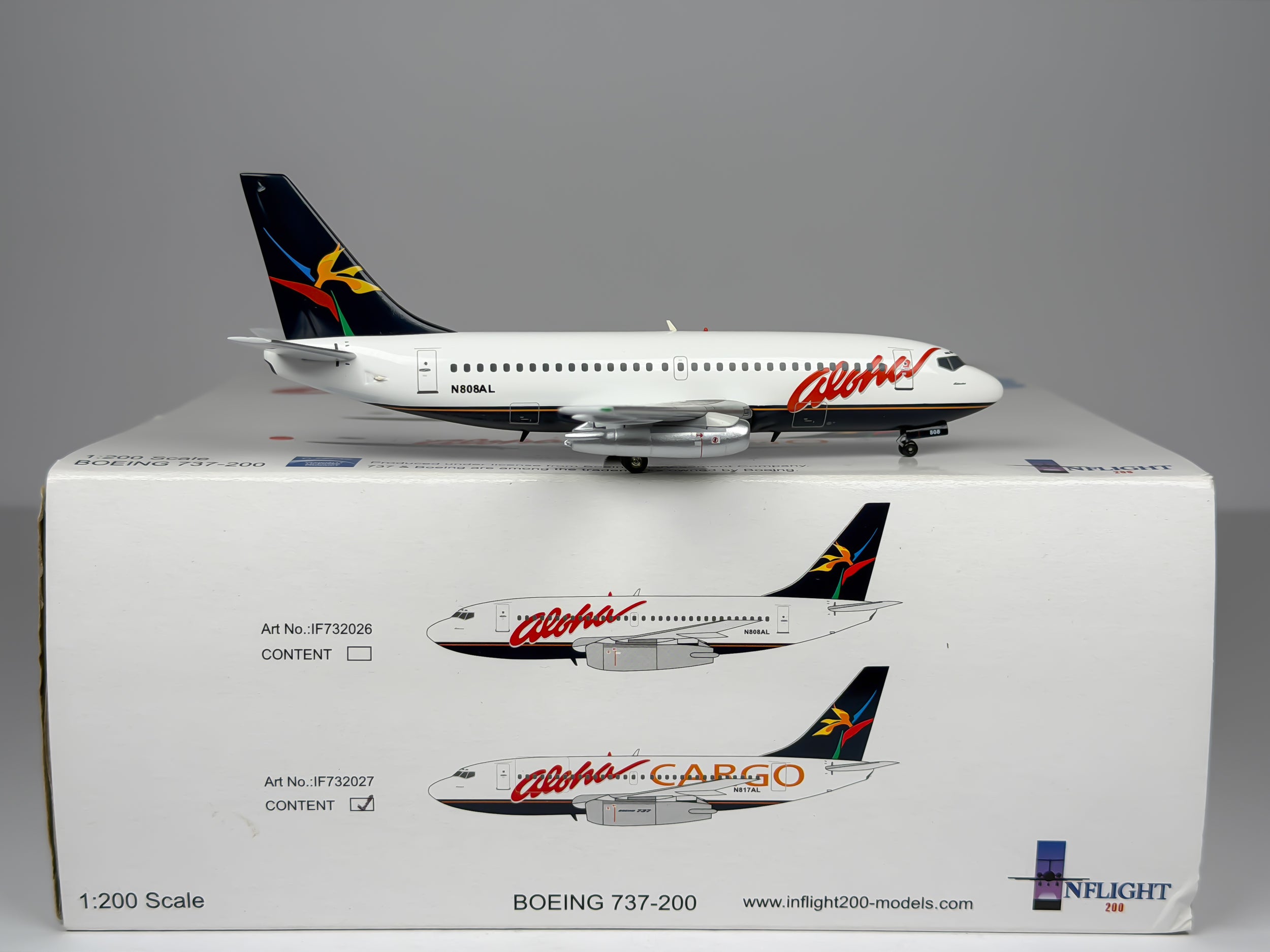 Aloha Airlines Boeing 737-200 1:200 Inflight200 N808AL (IF732026)