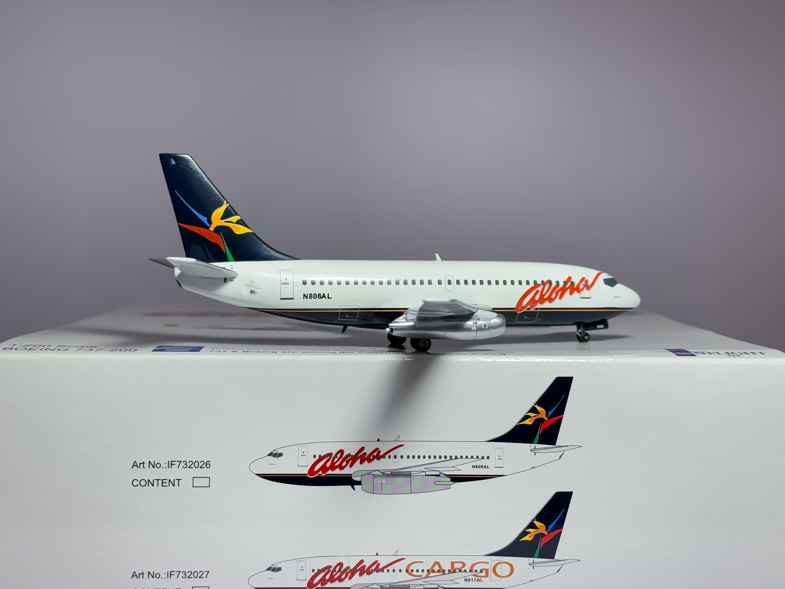 Aloha Airlines Boeing 737-200 1:200 Inflight200 N808AL (IF732026)