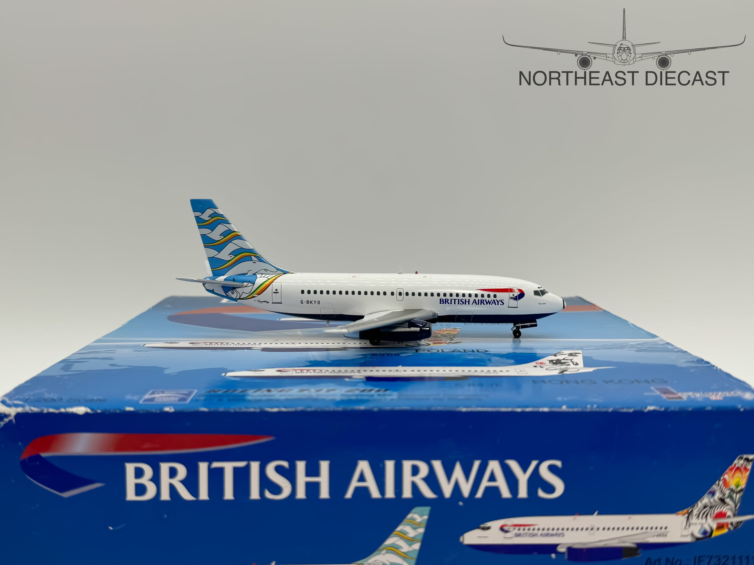 British Airways Boeing 737-200 1:200 Inflight200 G-BKYB (IF7321111A)