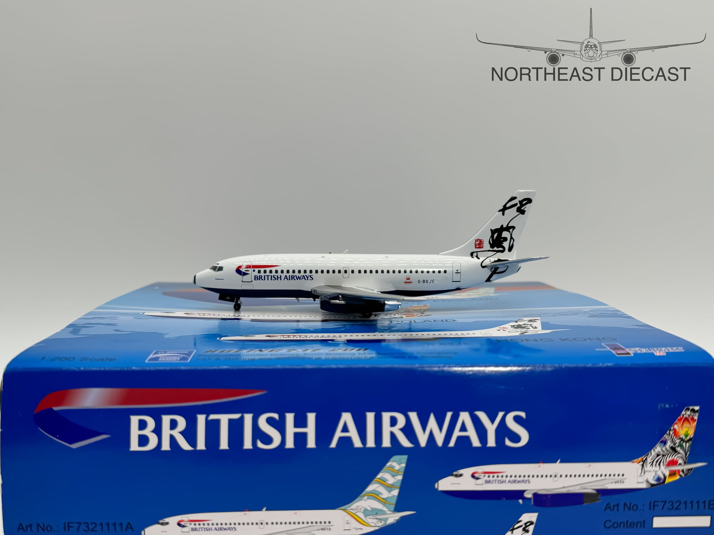 British Airways Boeing 737-200 1:200 Inflight200 G-BGJE (IF7321111C)