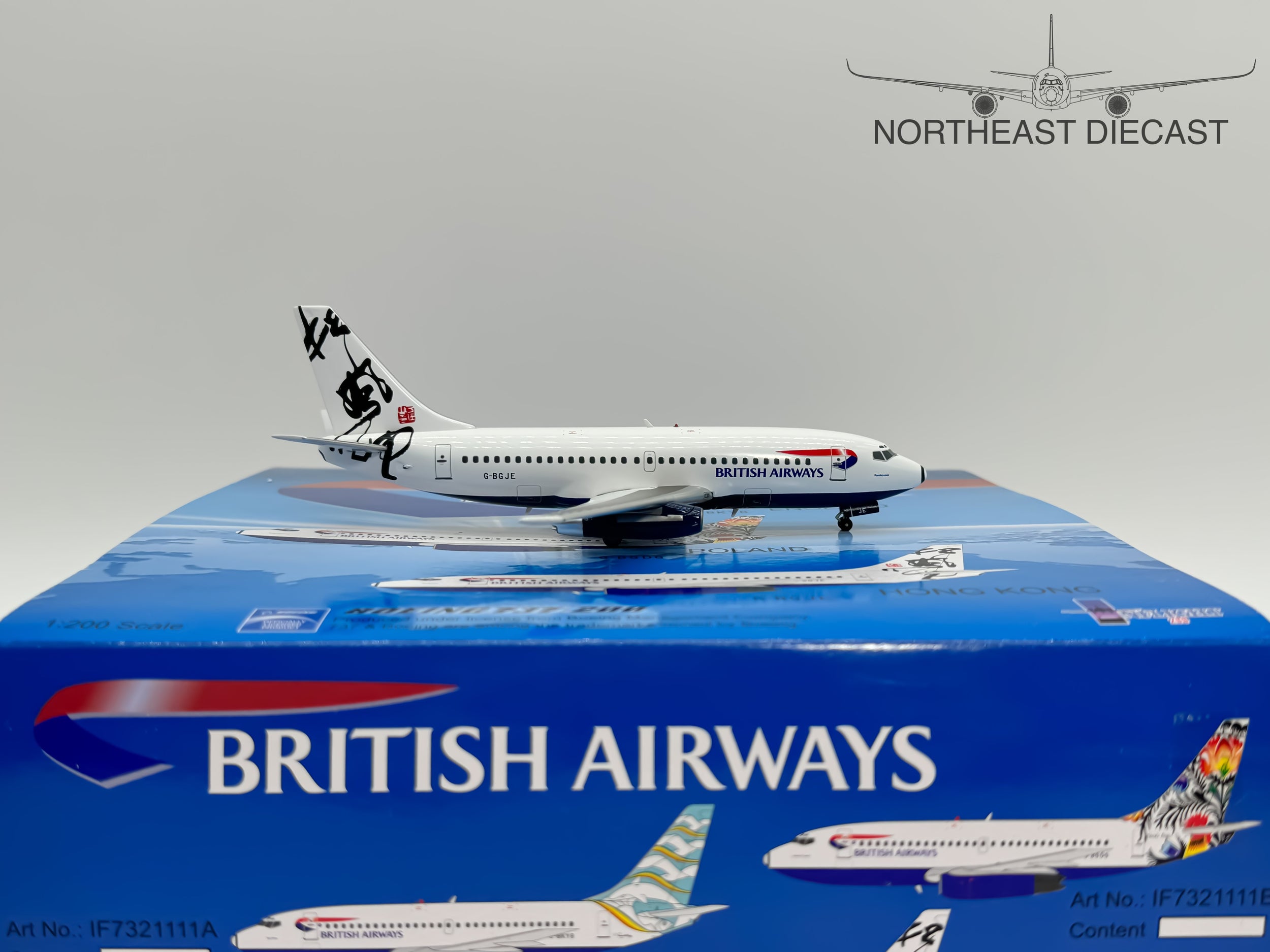 British Airways Boeing 737-200 1:200 Inflight200 G-BGJE (IF7321111C)