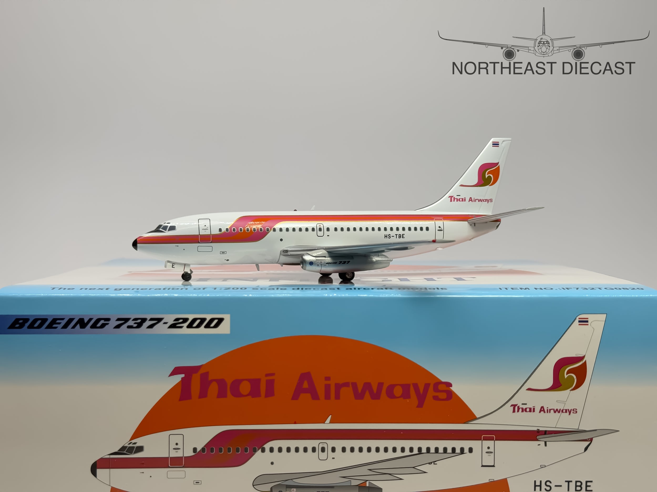 Thai Airways Boeing 737-200 1:200 Inflight200 HS-TBE (IF732TG0820)