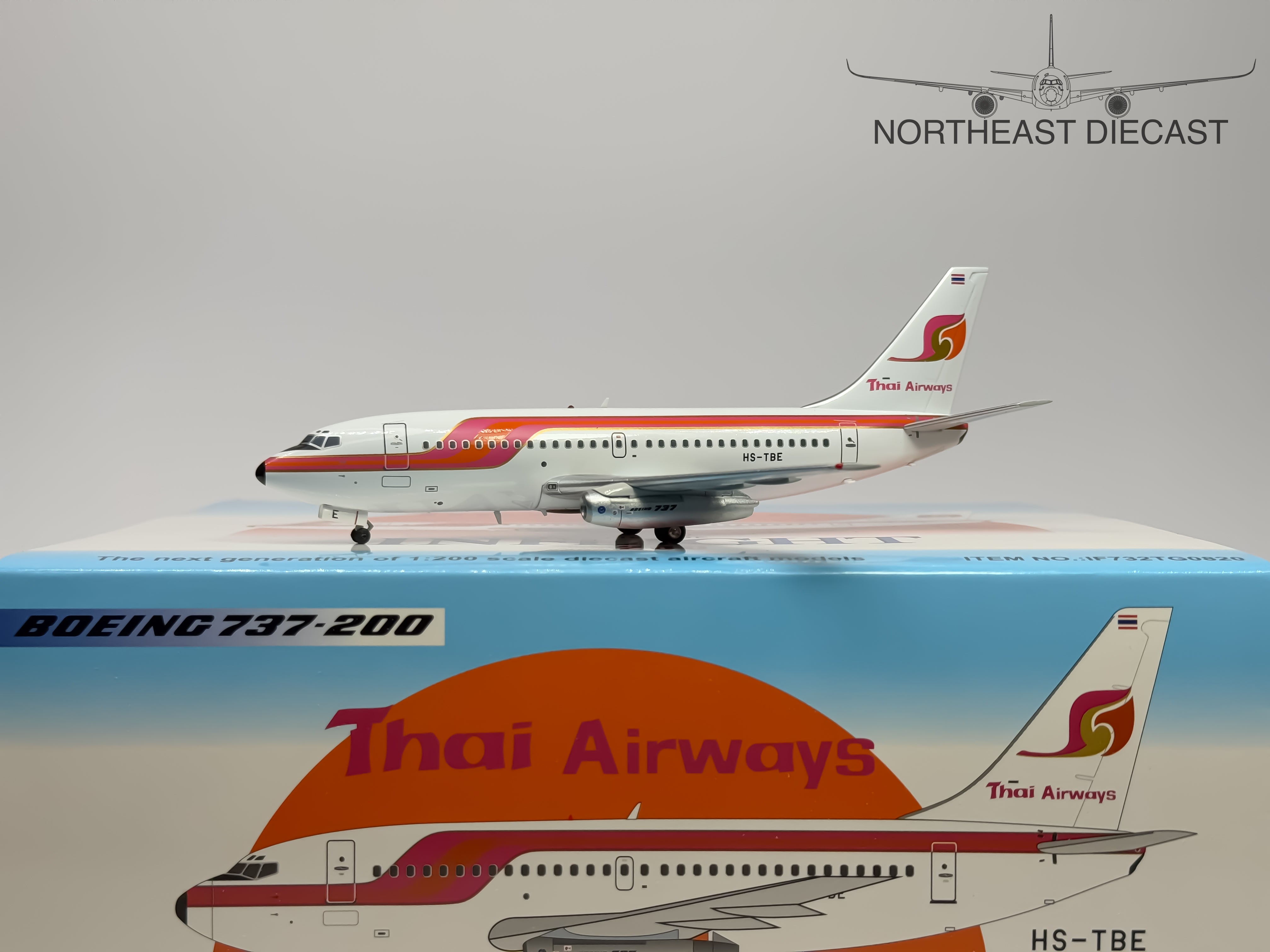 Thai Airways Boeing 737-200 1:200 Inflight200 HS-TBE (IF732TG0820)