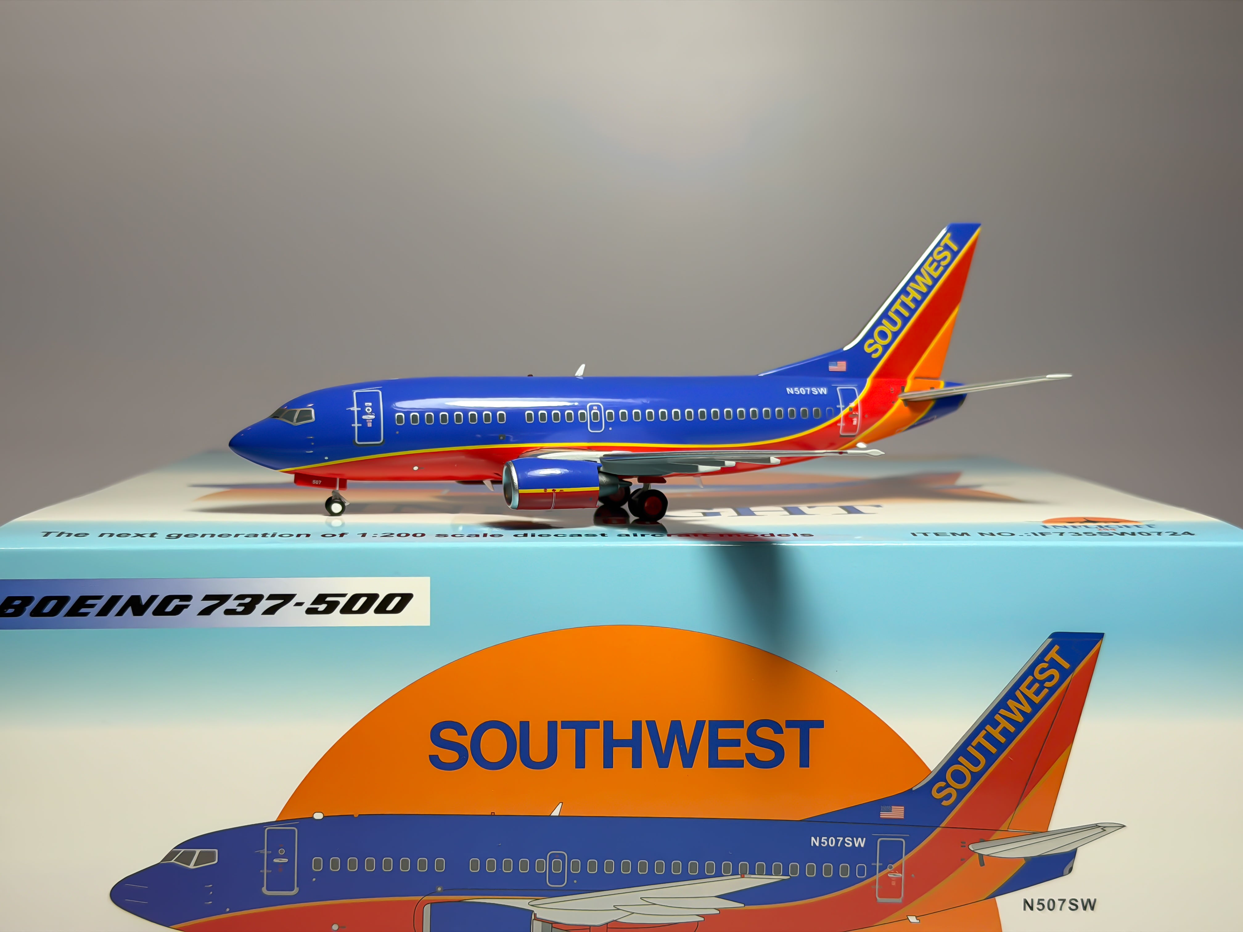 Southwest Airlines Boeing 737-500 1:200 Inflight200 N507SW (IF735SW0724)