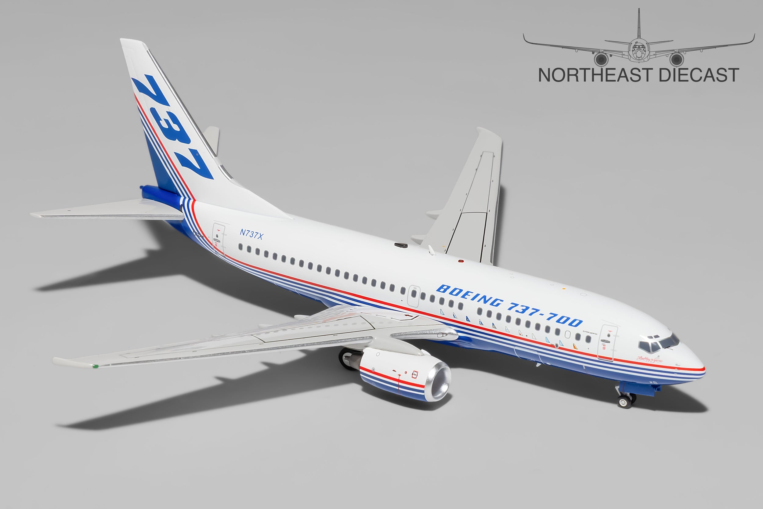 House Colors Boeing 737-700 1:200 Inflight200 N737X (IF737737X)