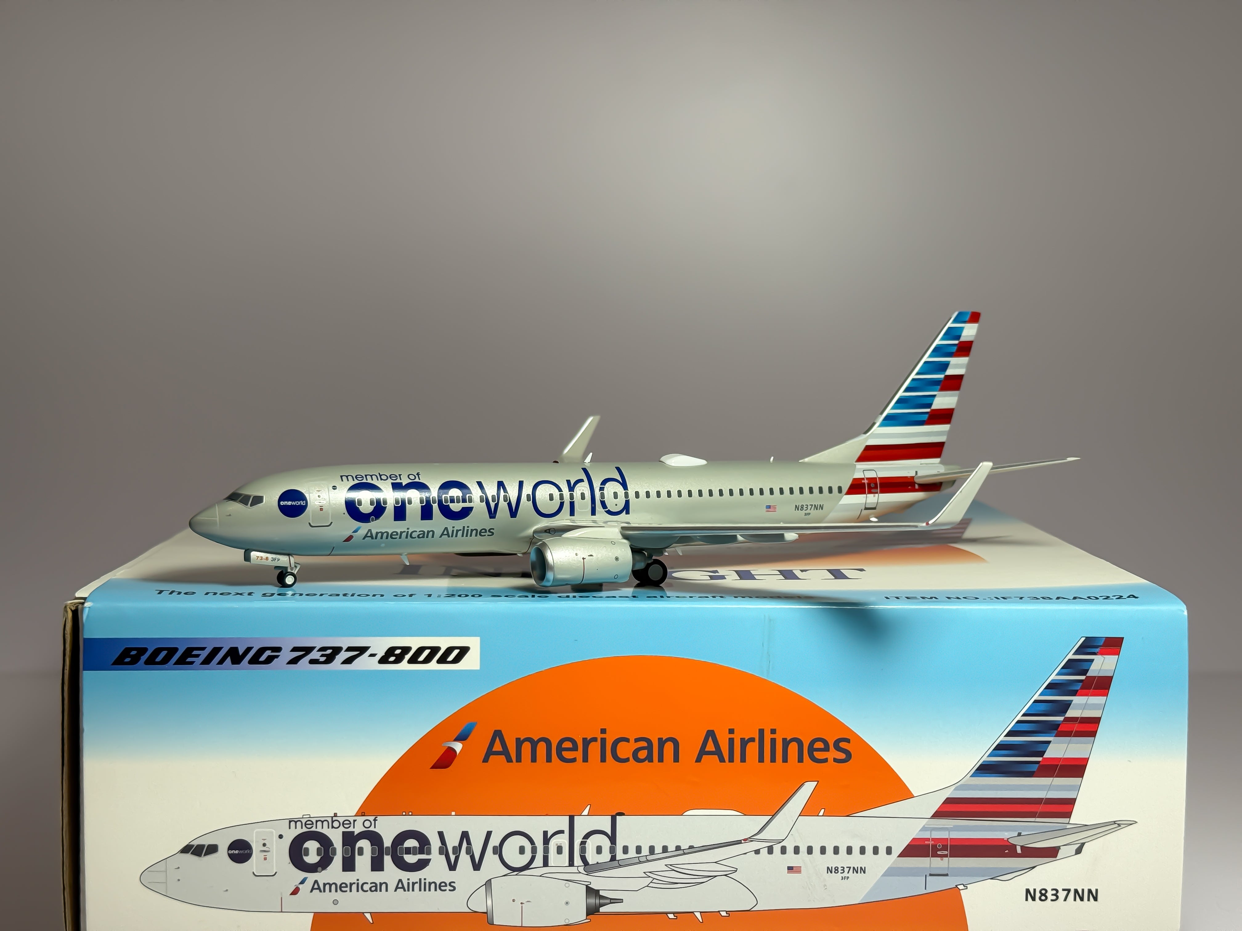 American Airlines Boeing 737-800 1:200 Inflight200 N837NN (IF738AA0224)
