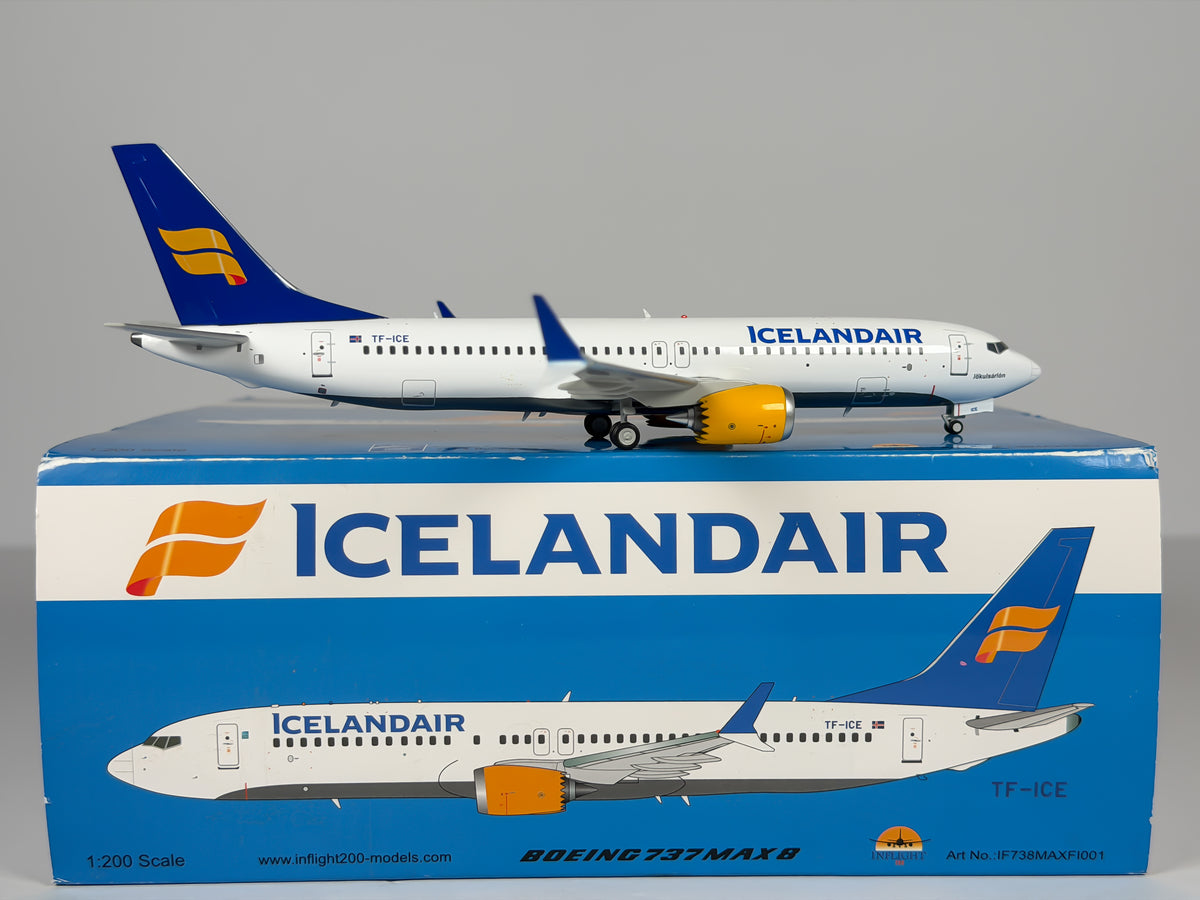 Icelandair Boeing 737 MAX 8 1:200 Inflight200 TF-ICE (IF738MAXFI001)