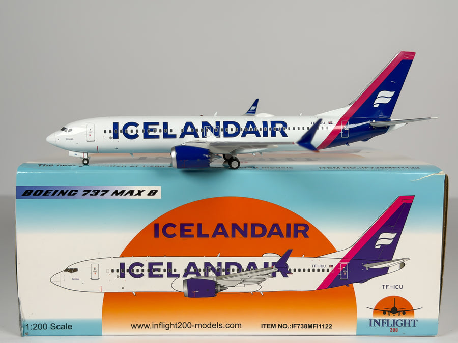 Icelandair Boeing 737 MAX 8 1:200 Inflight200 TF-ICU (IF738MFI1122)