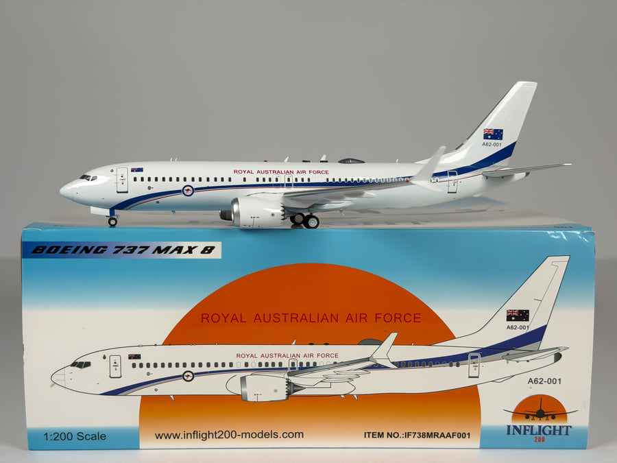 Royal Australian Air Force Boeing 737 MAX 8 1:200 Inflight200 A62-001 (IF738MRAAF001)