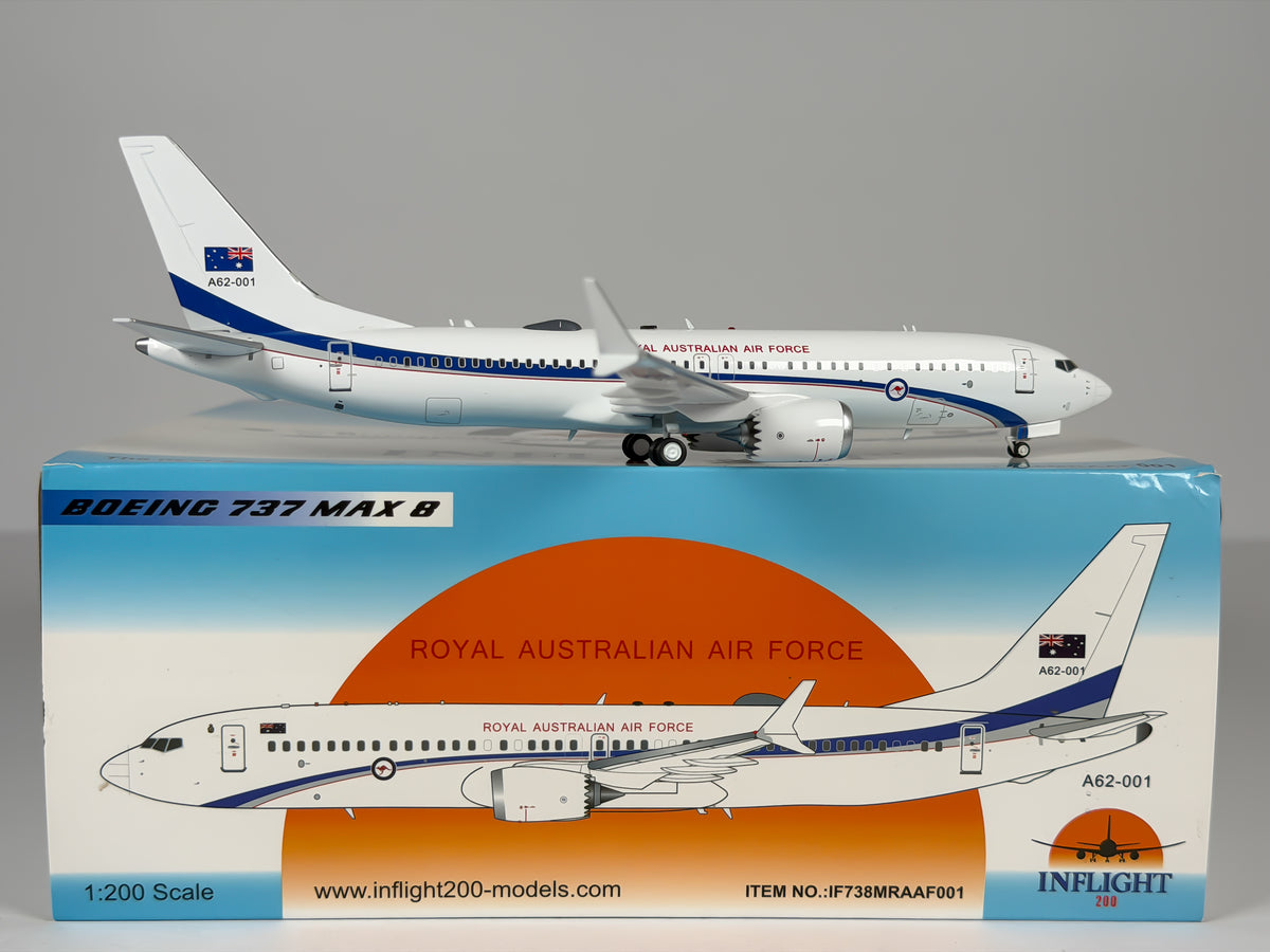 Royal Australian Air Force Boeing 737 MAX 8 1:200 Inflight200 A62-001 (IF738MRAAF001)