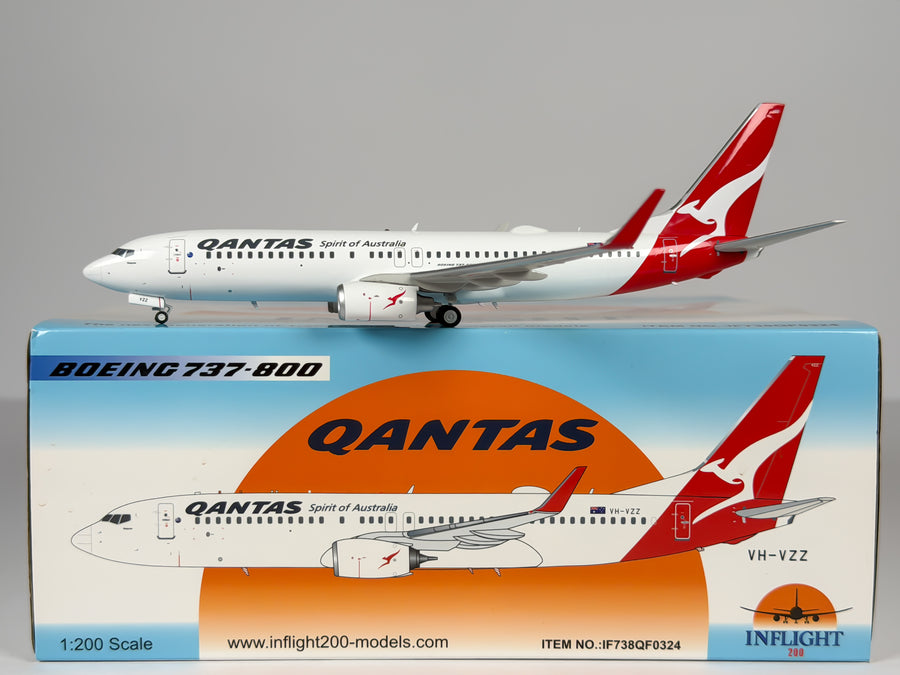 Qantas Airways Boeing 737-800 1:200 Inflight200 VH-VZZ (IF738QF0324)