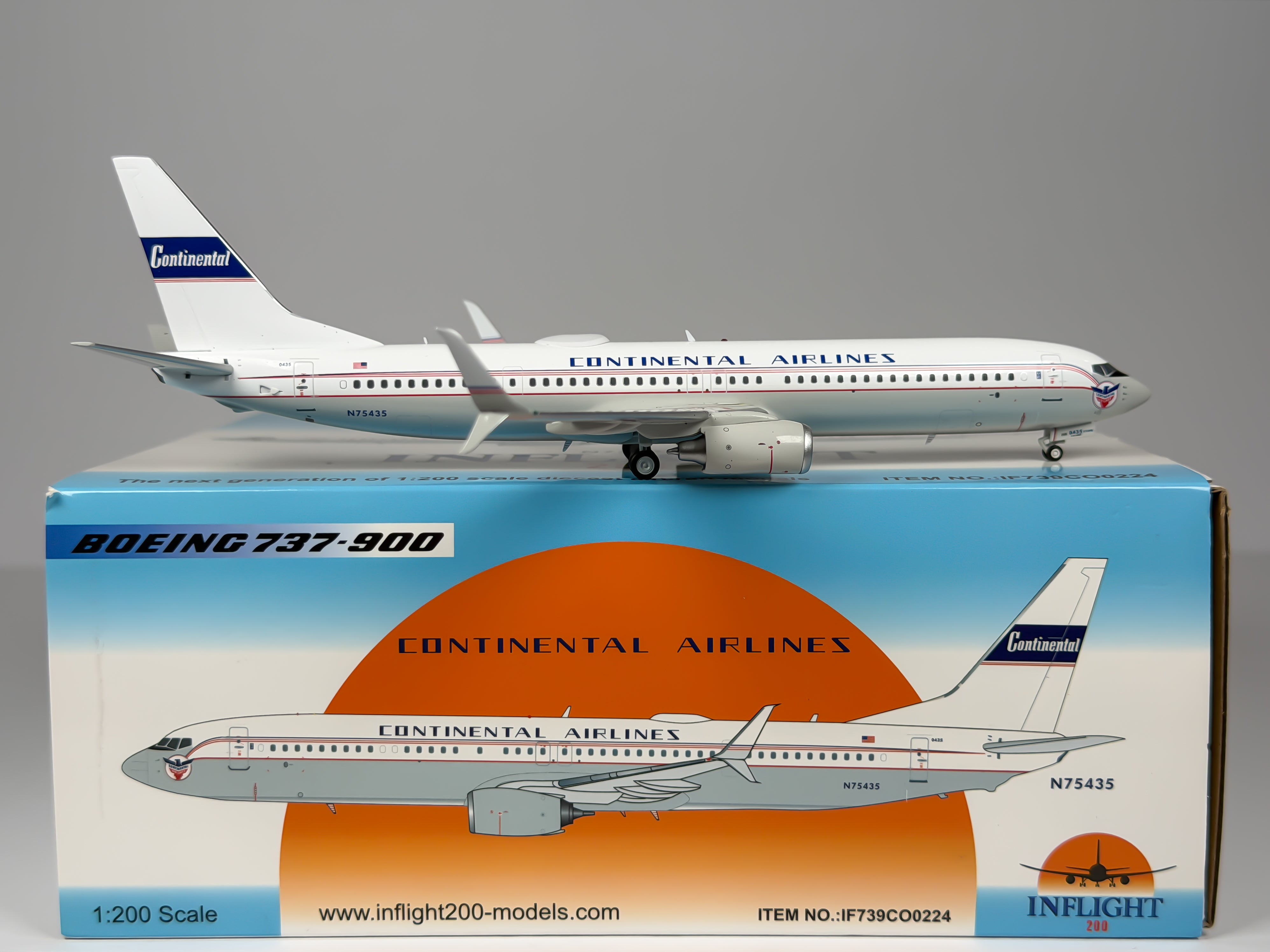 United Airlines Boeing 737-900ER 1:200 Inflight200 N75435 (IF739CO0224)
