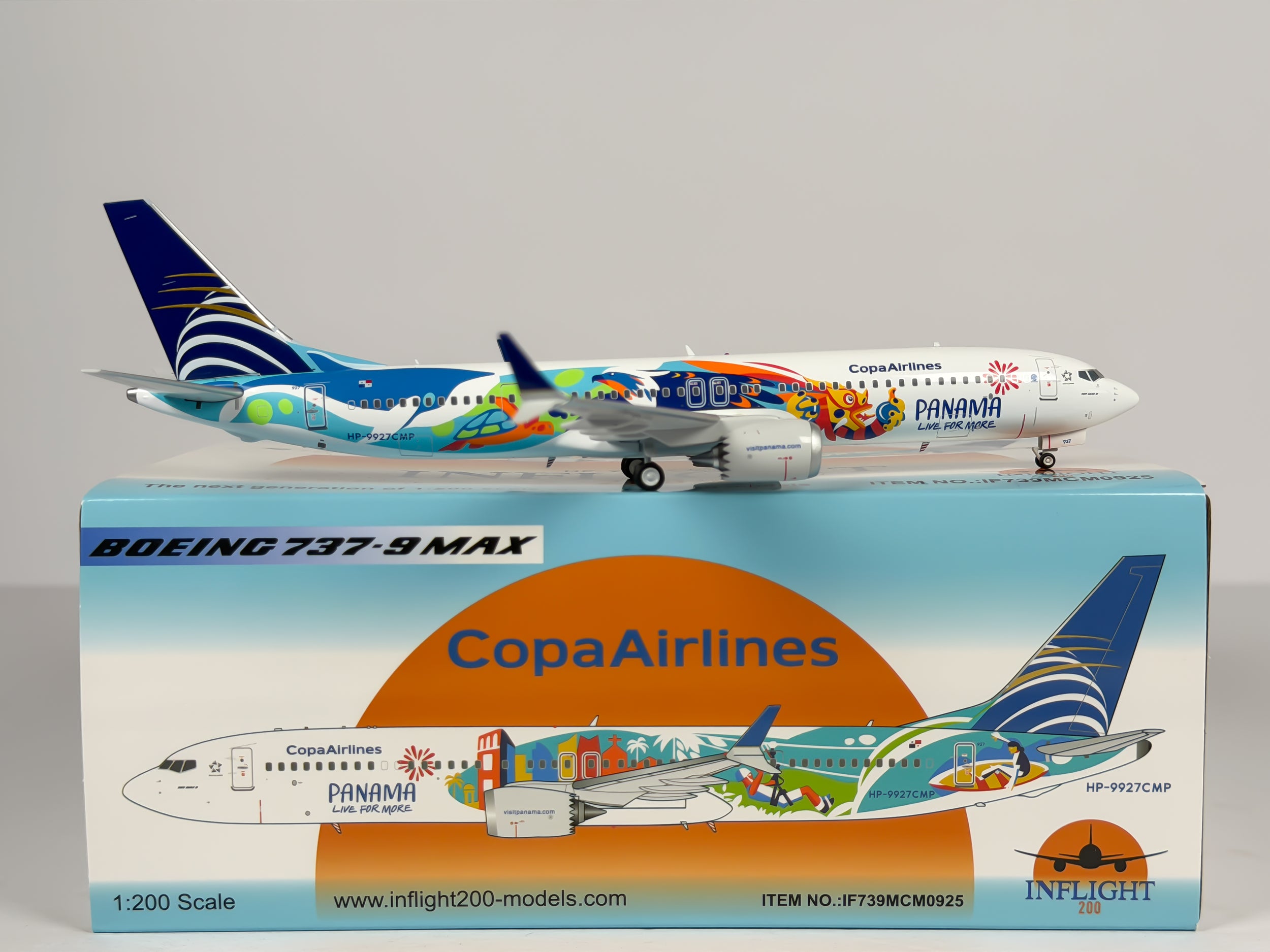 Copa Airlines Boeing 737 MAX 9 1:200 Inflight200 HP-9927CMP (IF739MCM0925)