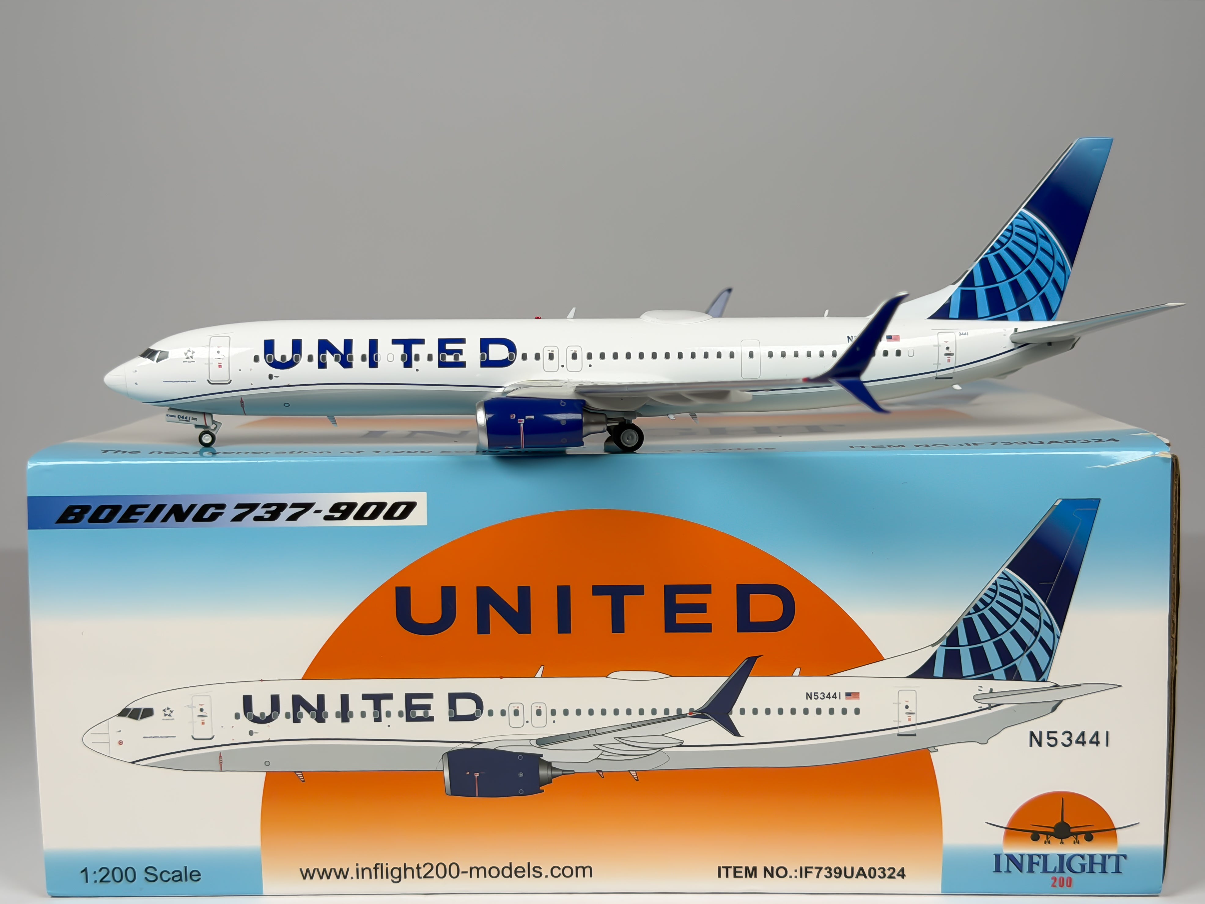 United Airlines Boeing 737-900ER 1:200 Inflight200 N53441 (IF739UA0324)