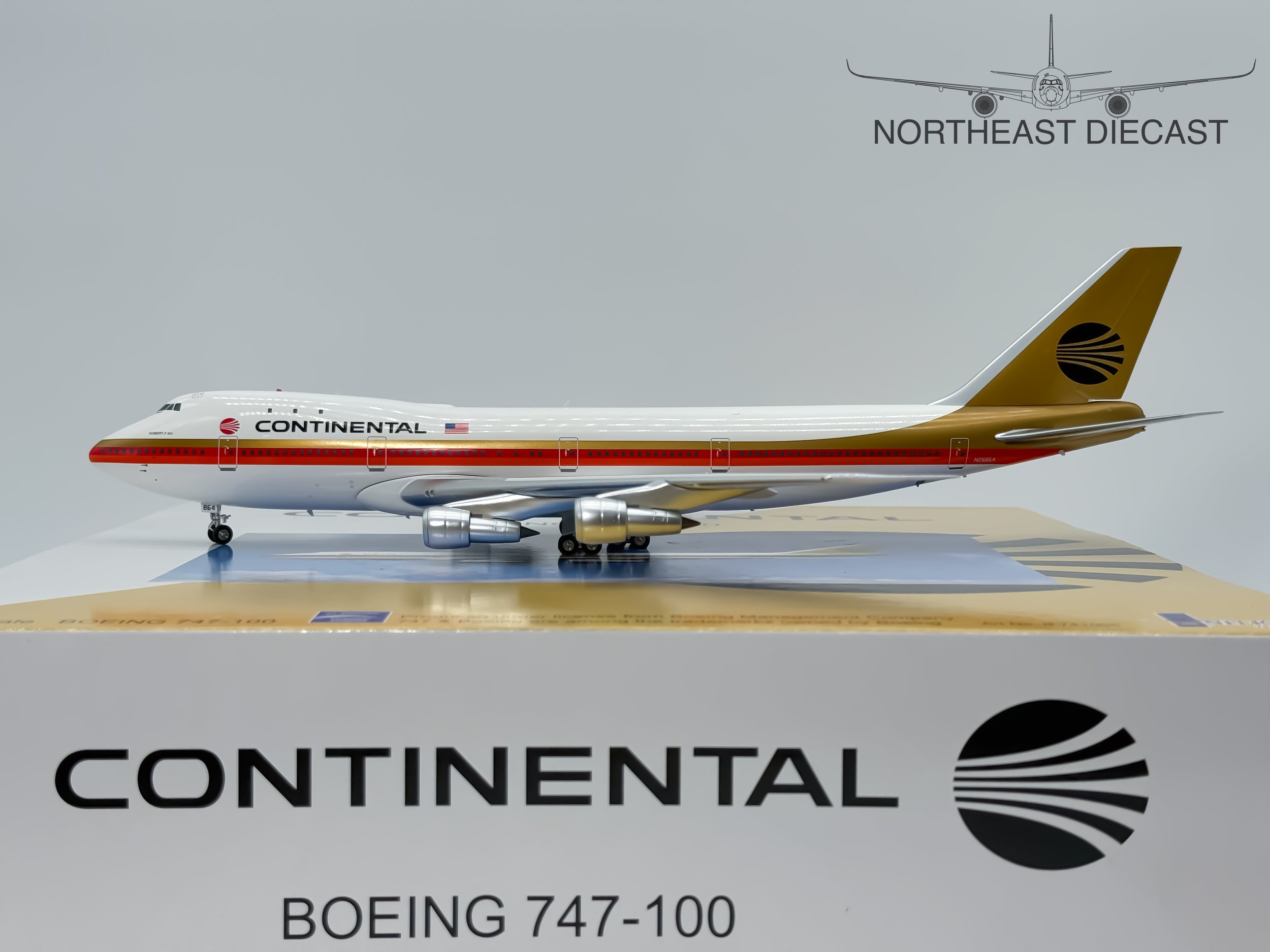 Continental Airlines Boeing 747-100 1:200 Inflight200 N26864 (IF741005)