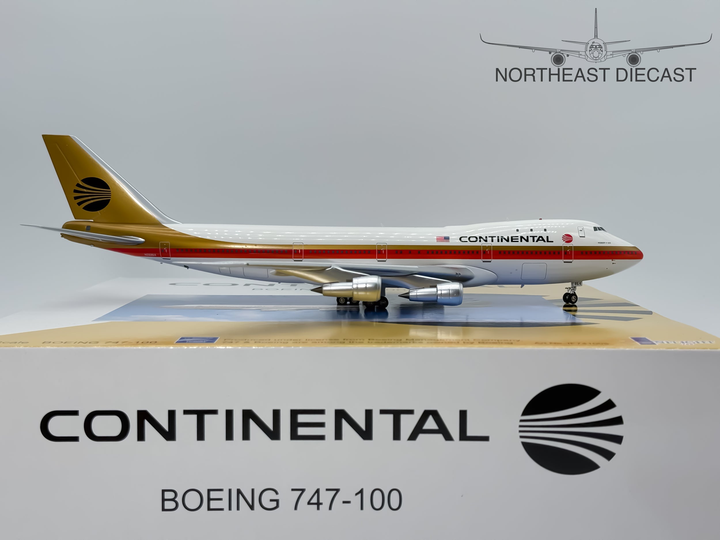Continental Airlines Boeing 747-100 1:200 Inflight200 N26864 (IF741005)