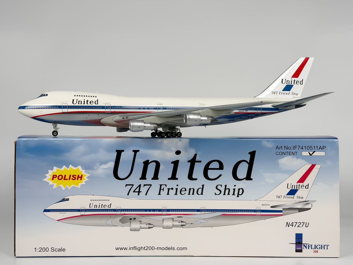 United Airlines Boeing 747-100 1:200 InFlight200 N4710U (IF7410511CP)