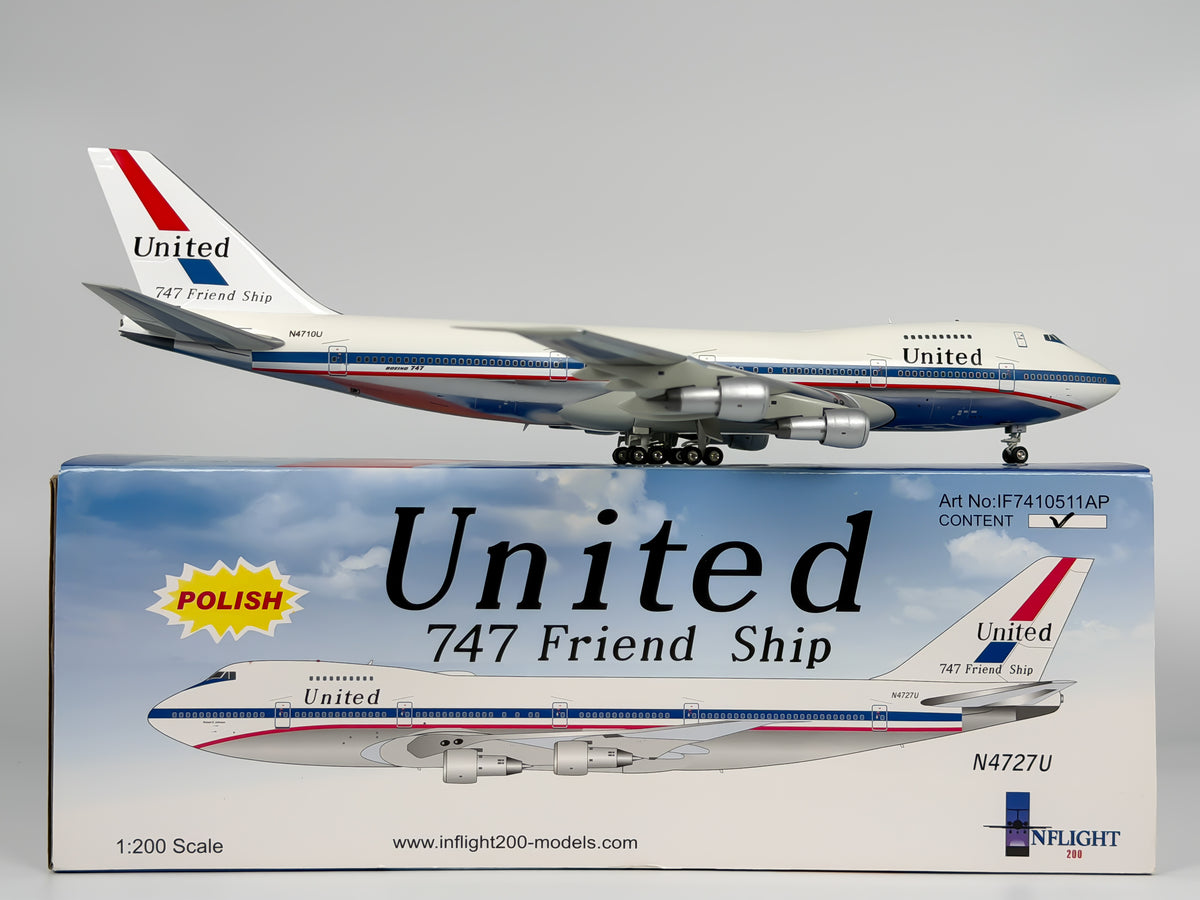 United Airlines Boeing 747-100 1:200 InFlight200 N4710U (IF7410511CP)