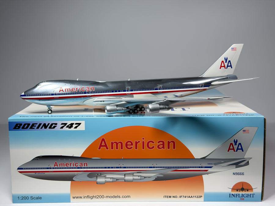 American Airlines Boeing 747-100 1:200 Inflight200 N9666 (IF741AA1122P)