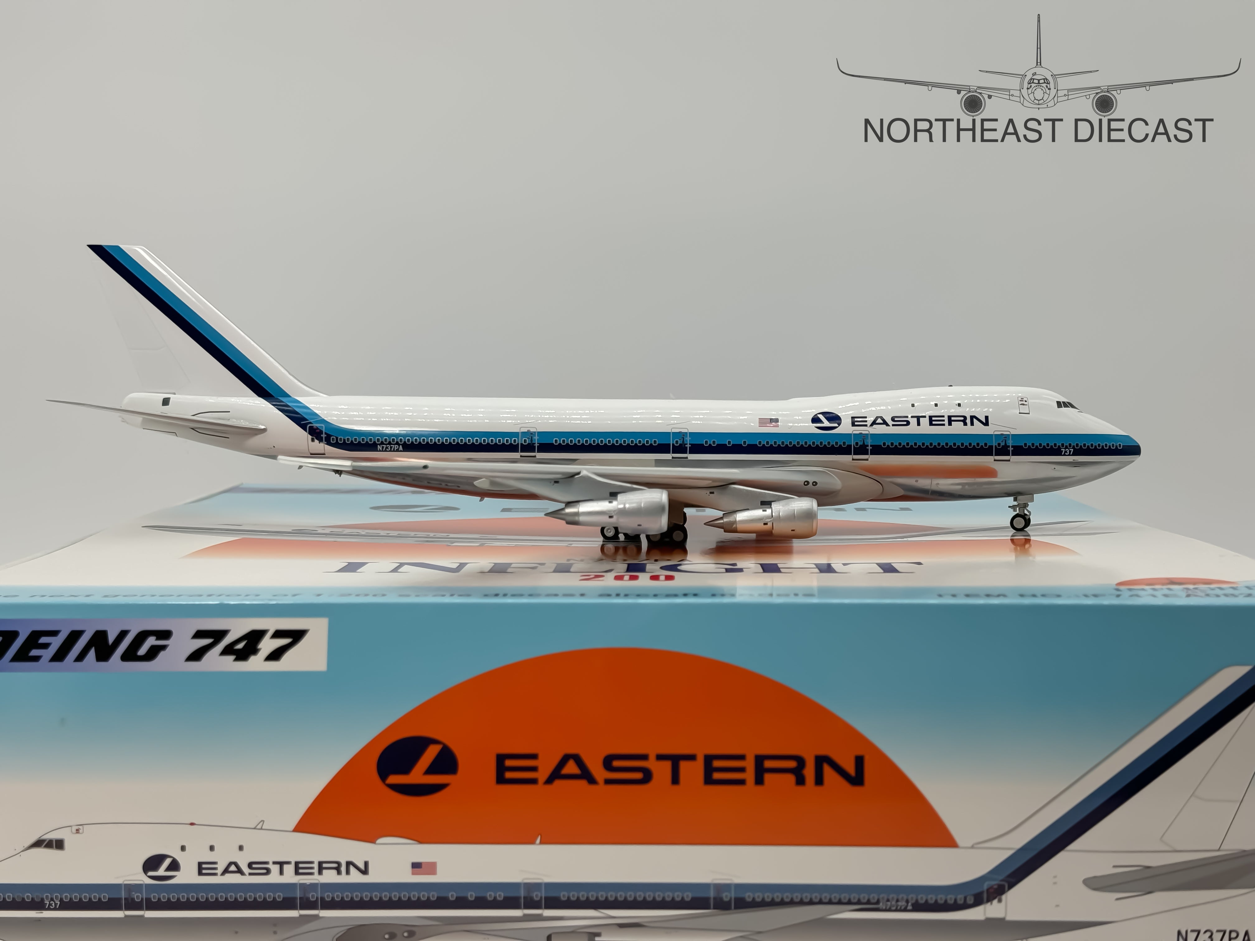 Eastern Airlines Boeing 747-100 1:200 Inflight200 N737PA (IF741EA0823P)