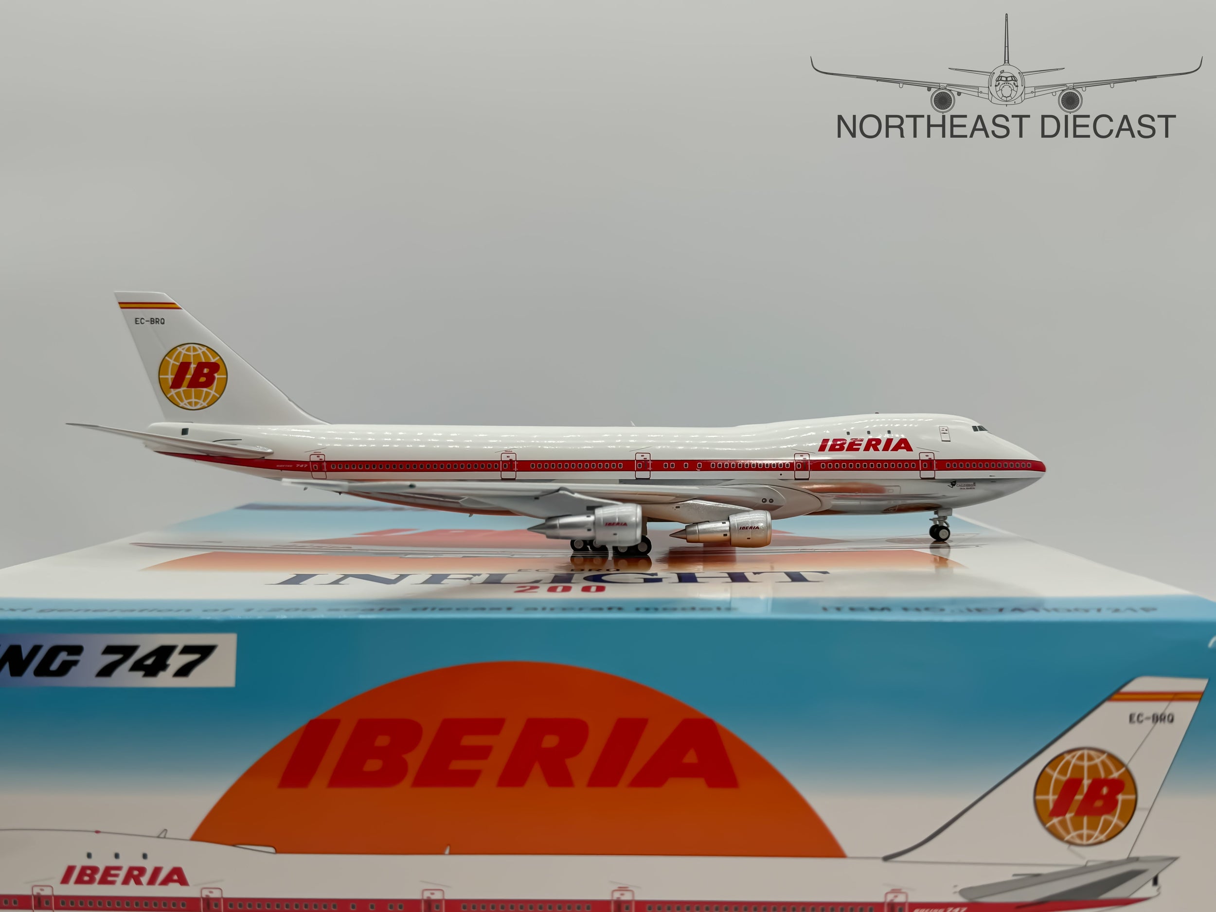 Iberia Boeing 747-200 1:200 Inflight200 EC-BRQ (IF741ID0721P)