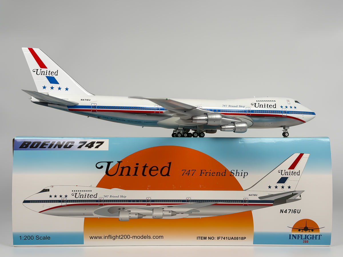 United Airlines Boeing 747-100 1:200 InFlight200 N4716U (IF741UA0818)