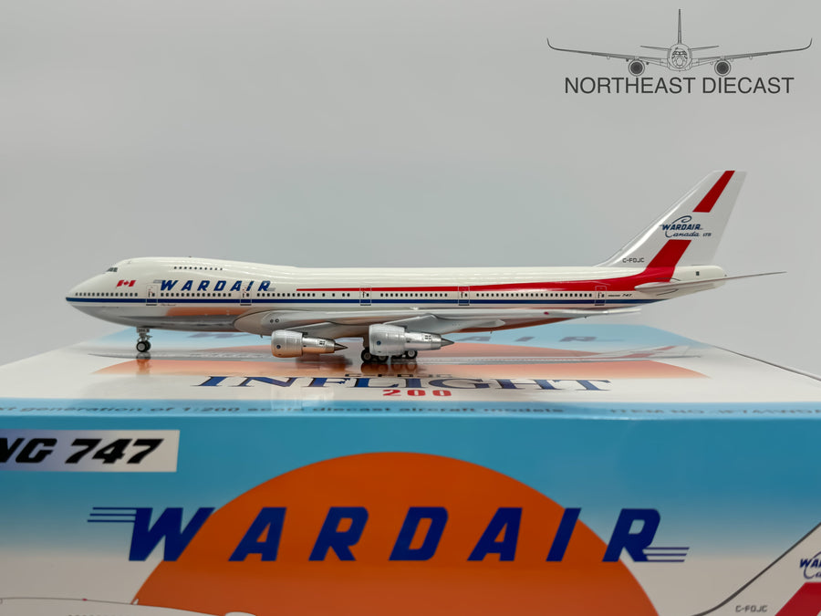 Wardair Canada Boeing 747-100 1:200 Inflight200 C-FDJC (IF741WDA0819P)